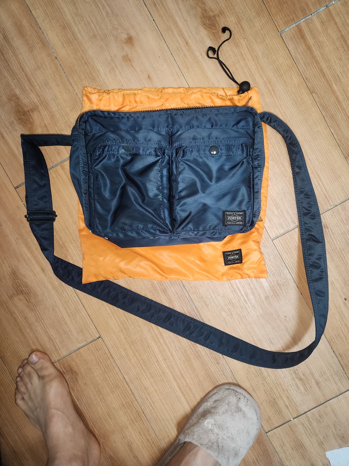 포터 탱커 숄더백 L 라지  아이언블루 판매합니다 상품이미지1