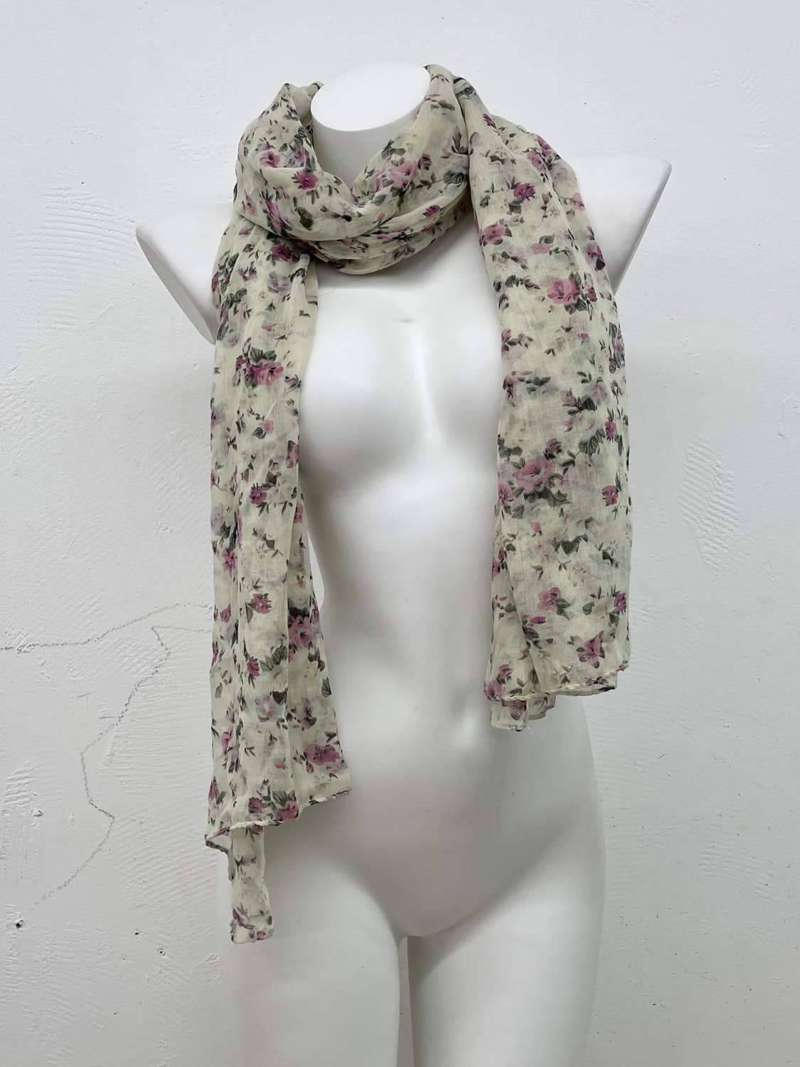 플로럴 쉬폰 머플러  상품이미지1