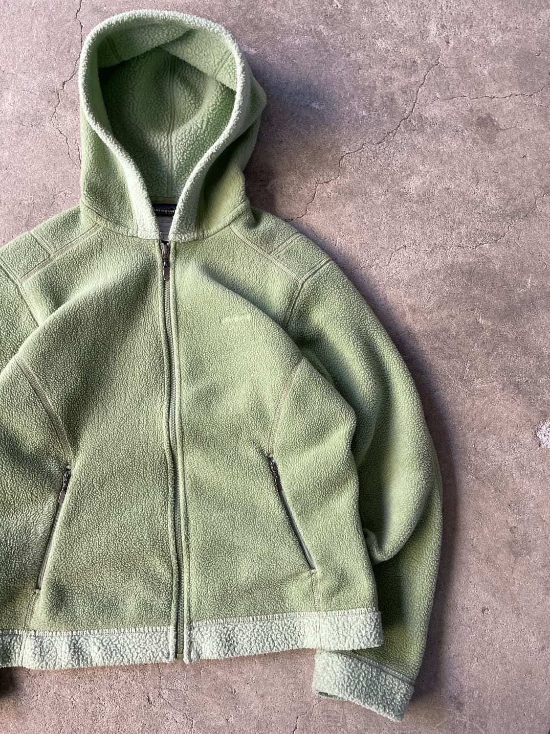 00s Patagonia Synchilla Lime Fleece Hood 상품이미지5