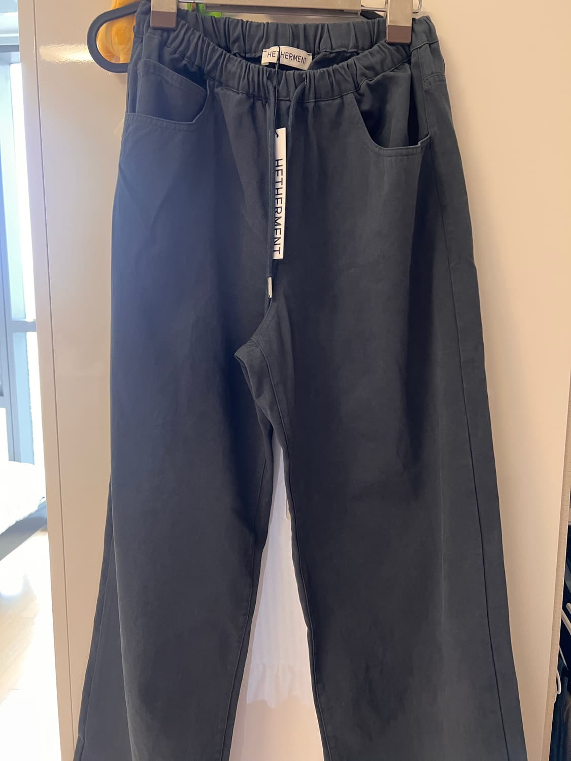 헤더먼트 worn cotton pants ash navy 상품이미지3