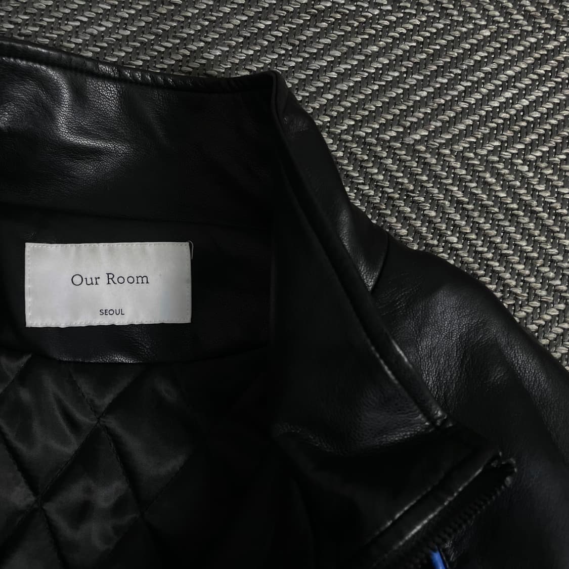 아우어룸 비건레더 바이커 봄버 자켓o 3661 상품이미지6