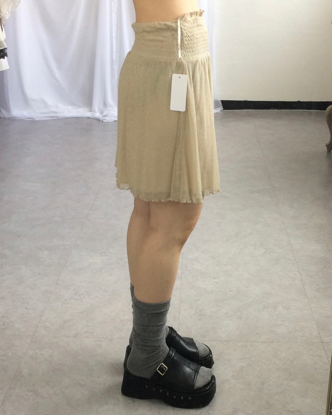Glitter lace mini skirt 상품이미지6