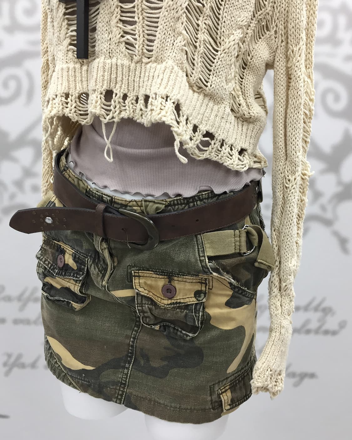 Y2K Camo shorts skirt 상품이미지4