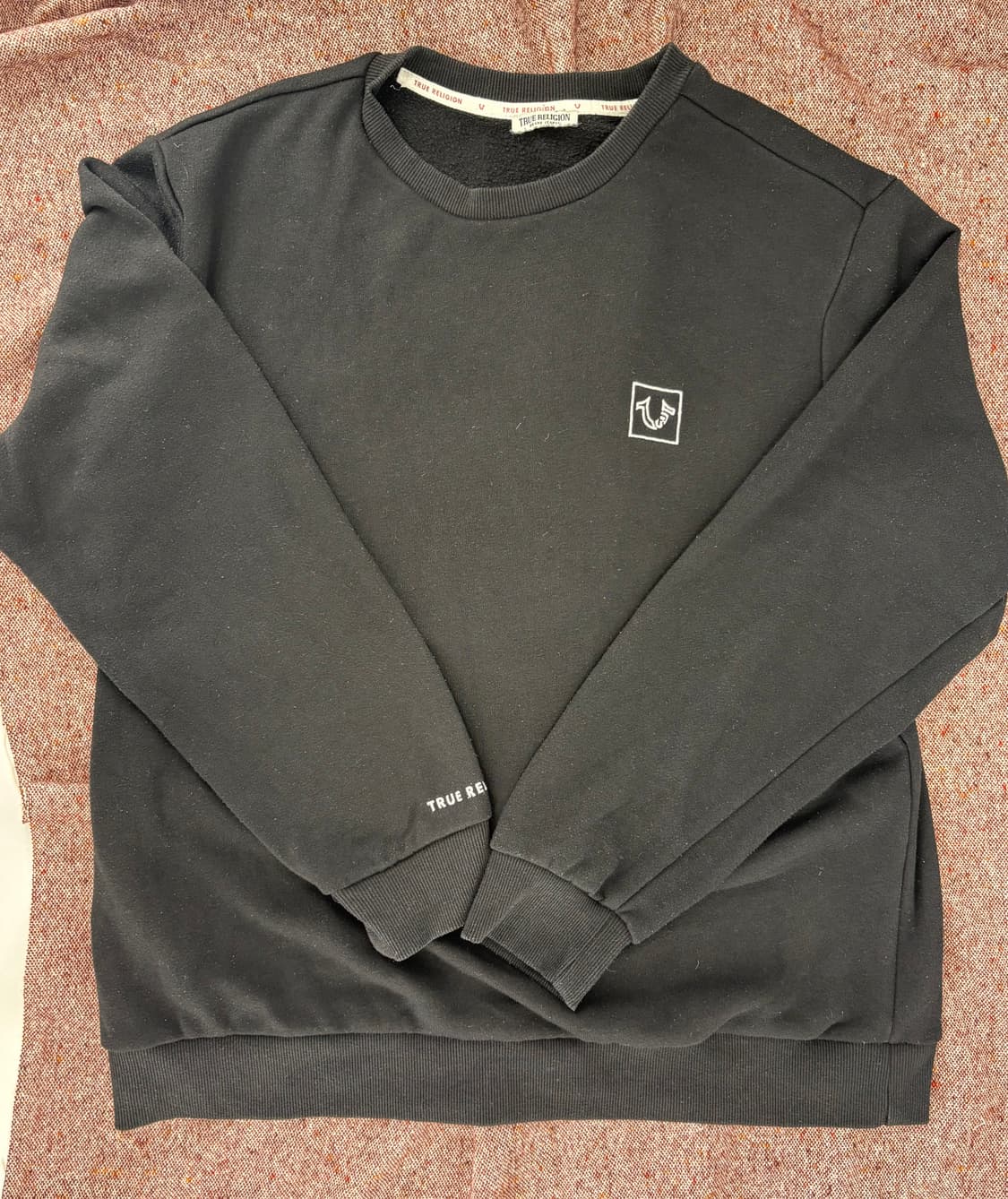 🖤 [TRUE RELIGION] 클래식 로고 맨투맨 블랙 (2XL)  상품이미지1