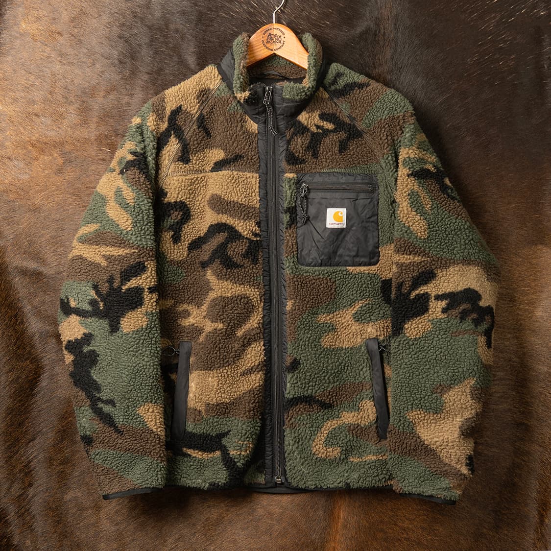 [M] 칼하트 WIP 카모플라쥬 플리스 자켓  상품이미지1