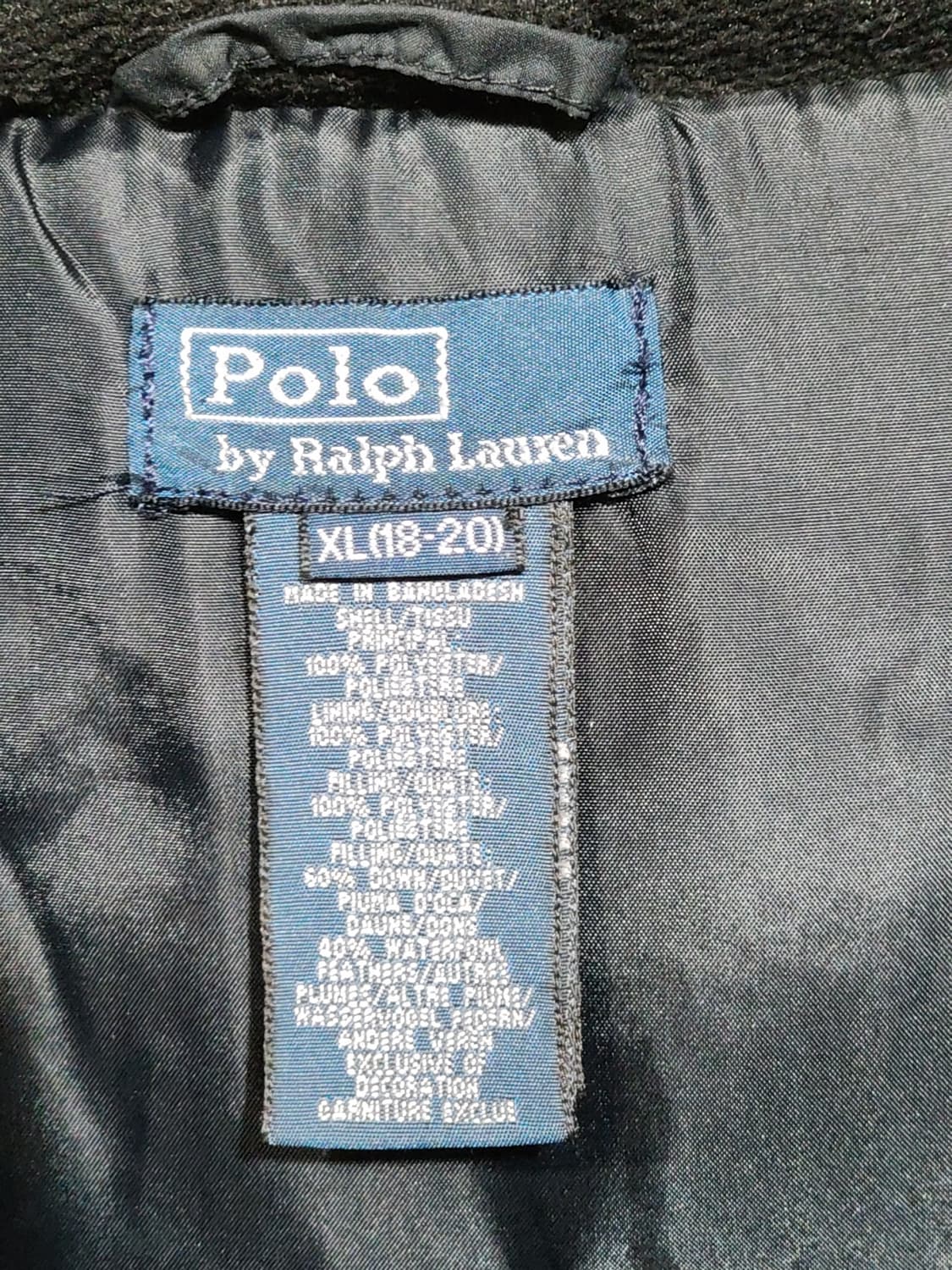 (L) 랄프로렌 폴로 패딩점퍼 네이비 후드 다운자켓  상품이미지3