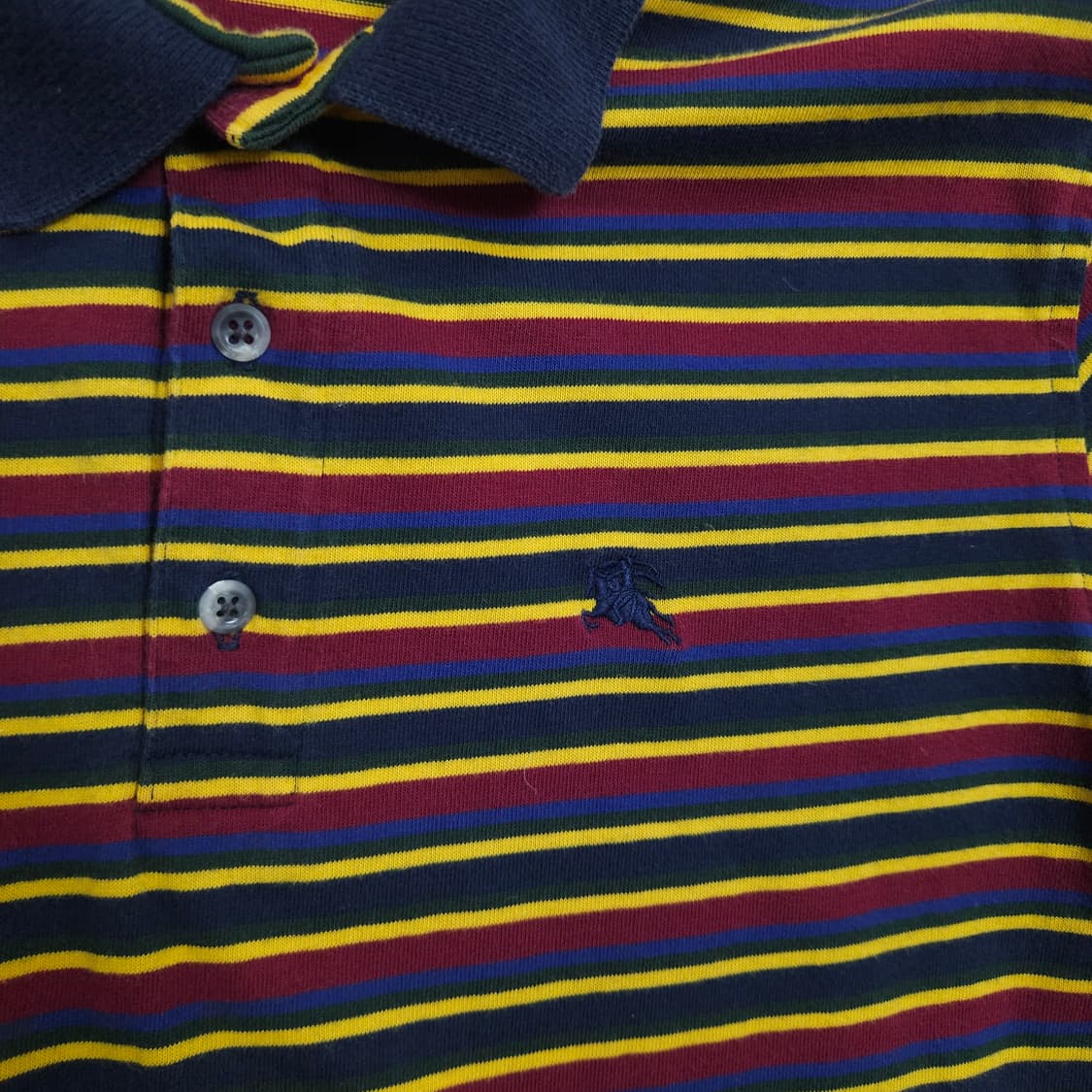 90s 버버리 스트라이프 카라티 상품이미지2