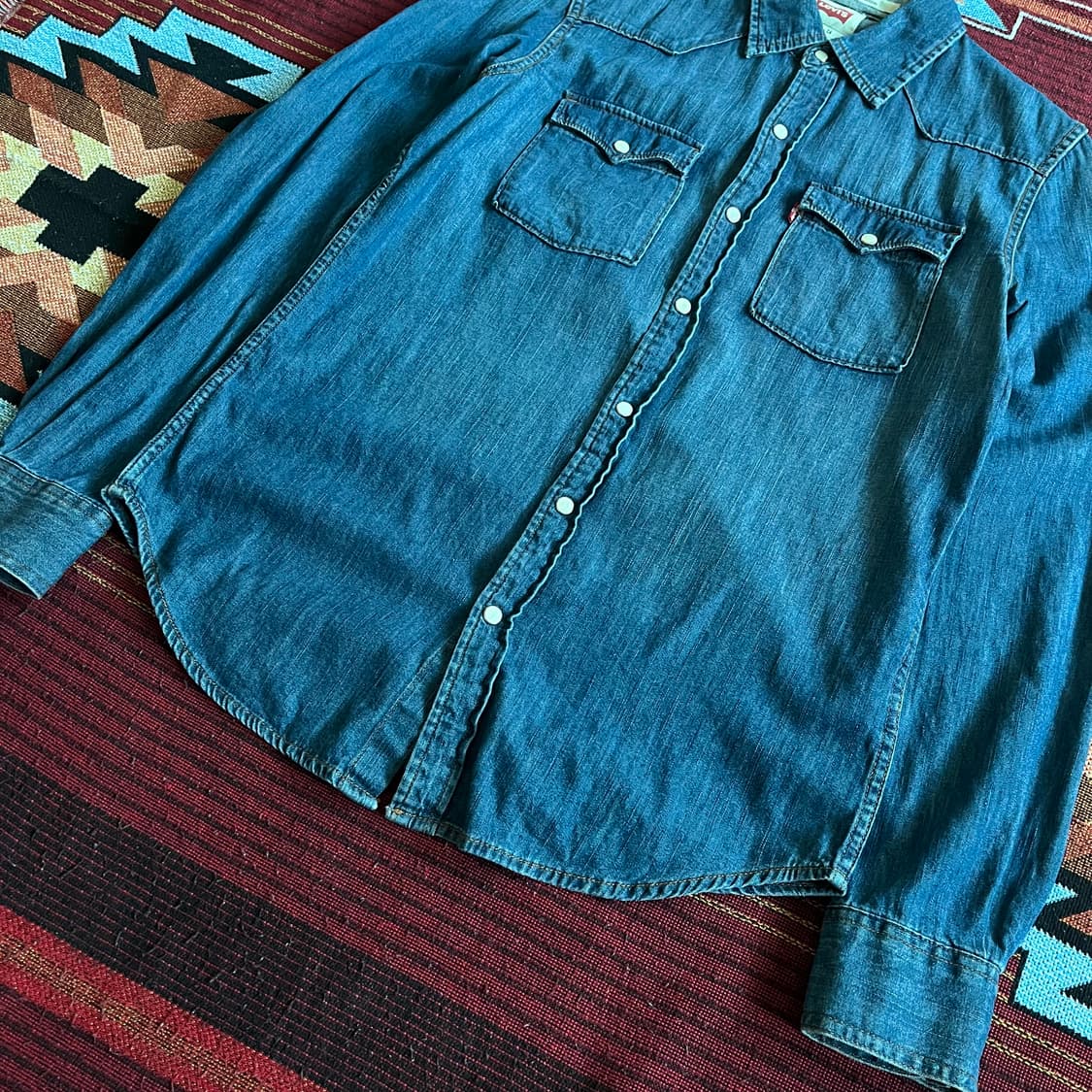 리바이스 웨스턴 데님 셔츠 Levis 상품이미지4