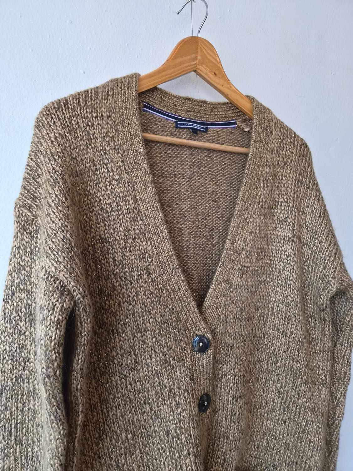 타미힐피거 여성 울혼방니트가디건 S사이즈 상품이미지4