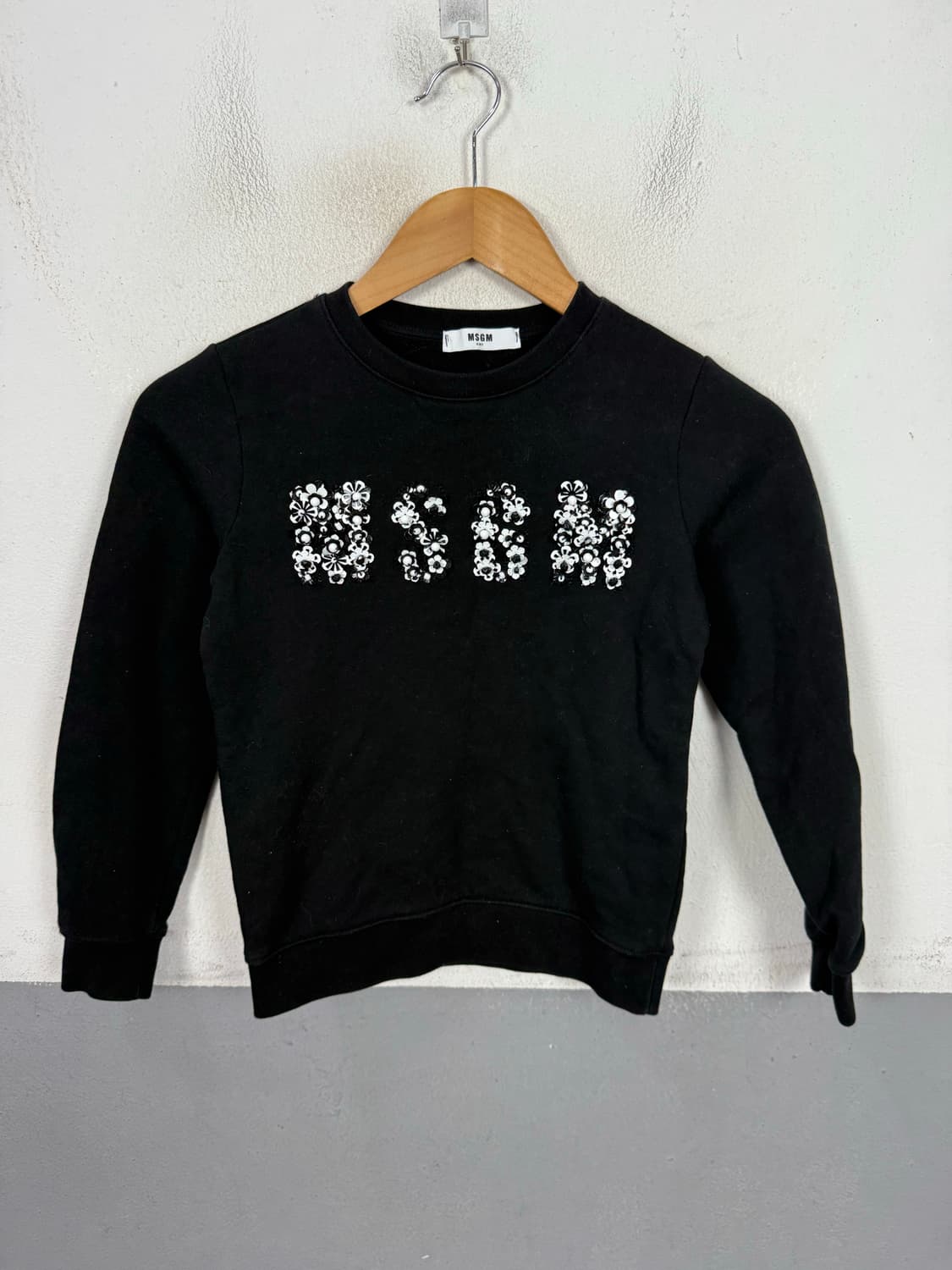 MSGM 큐빅 빅로고 잔기모 키즈 맨투맨 8 상품이미지1