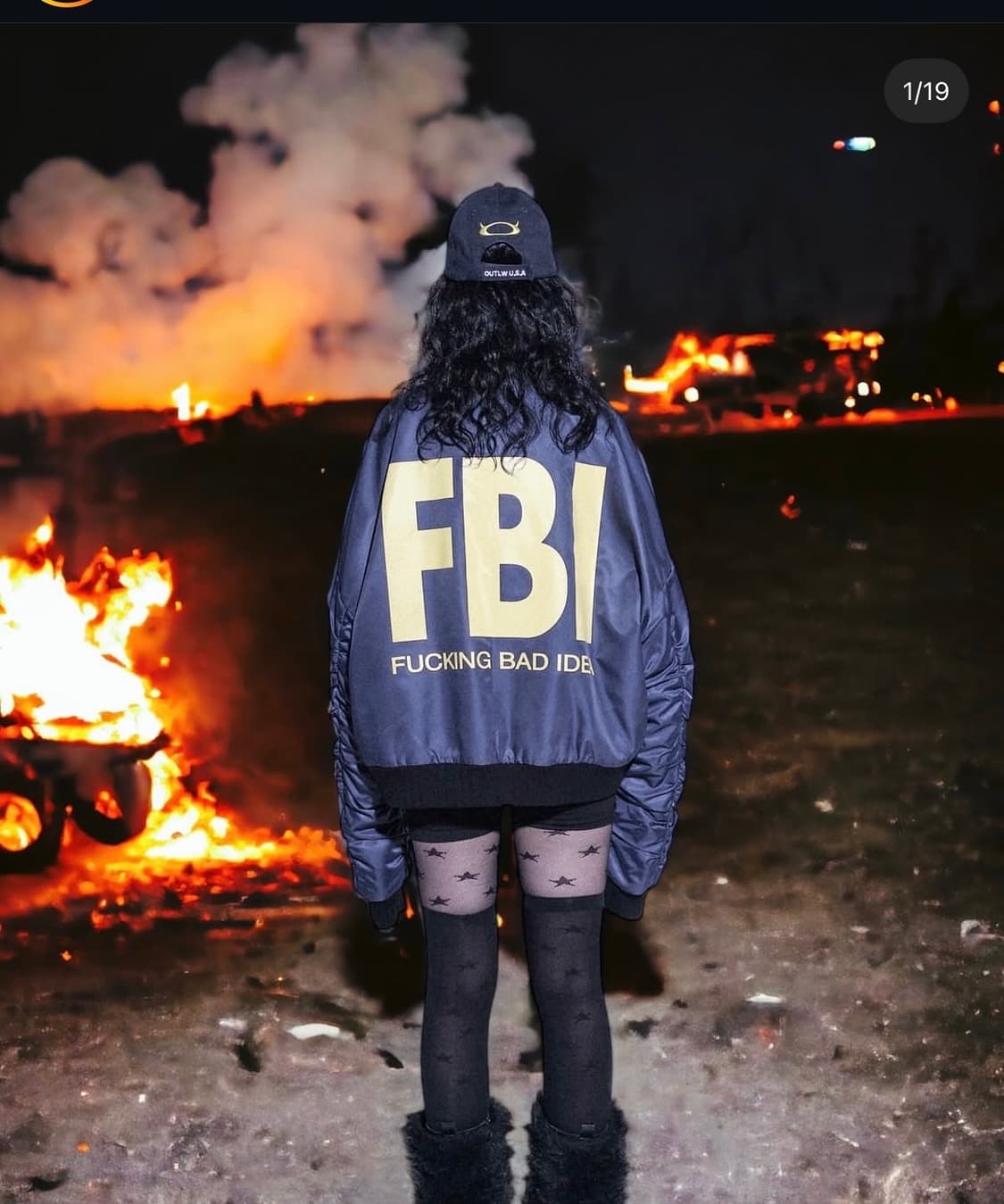 OUTLW reversible FBI bomber 상품이미지3