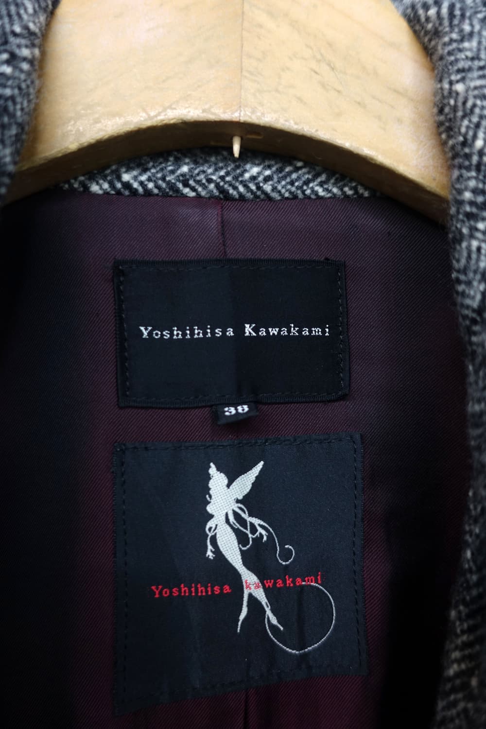 YOSHIHISA KAWAKAMI 헤링본 울 코트 상품이미지9