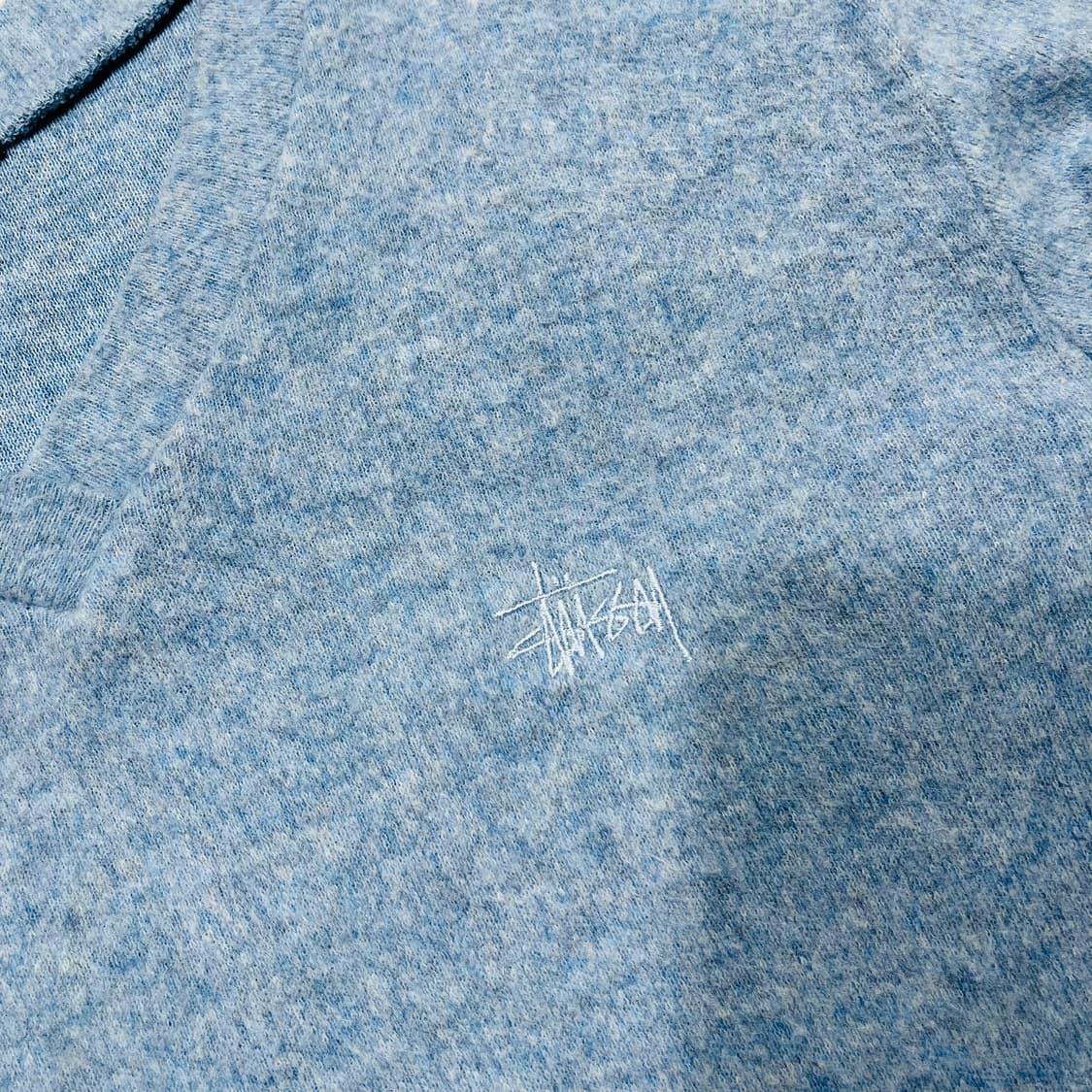 Stussy 90s sky blue acrylic knitwear 상품이미지5