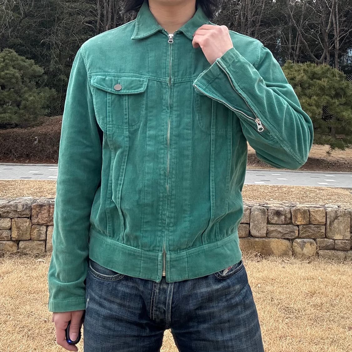 HARE 코듀로이 집업 트러커 자켓 상품이미지2