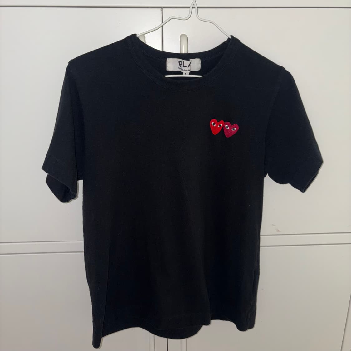 꼼데가르송 더블하트 블랙 상품이미지1