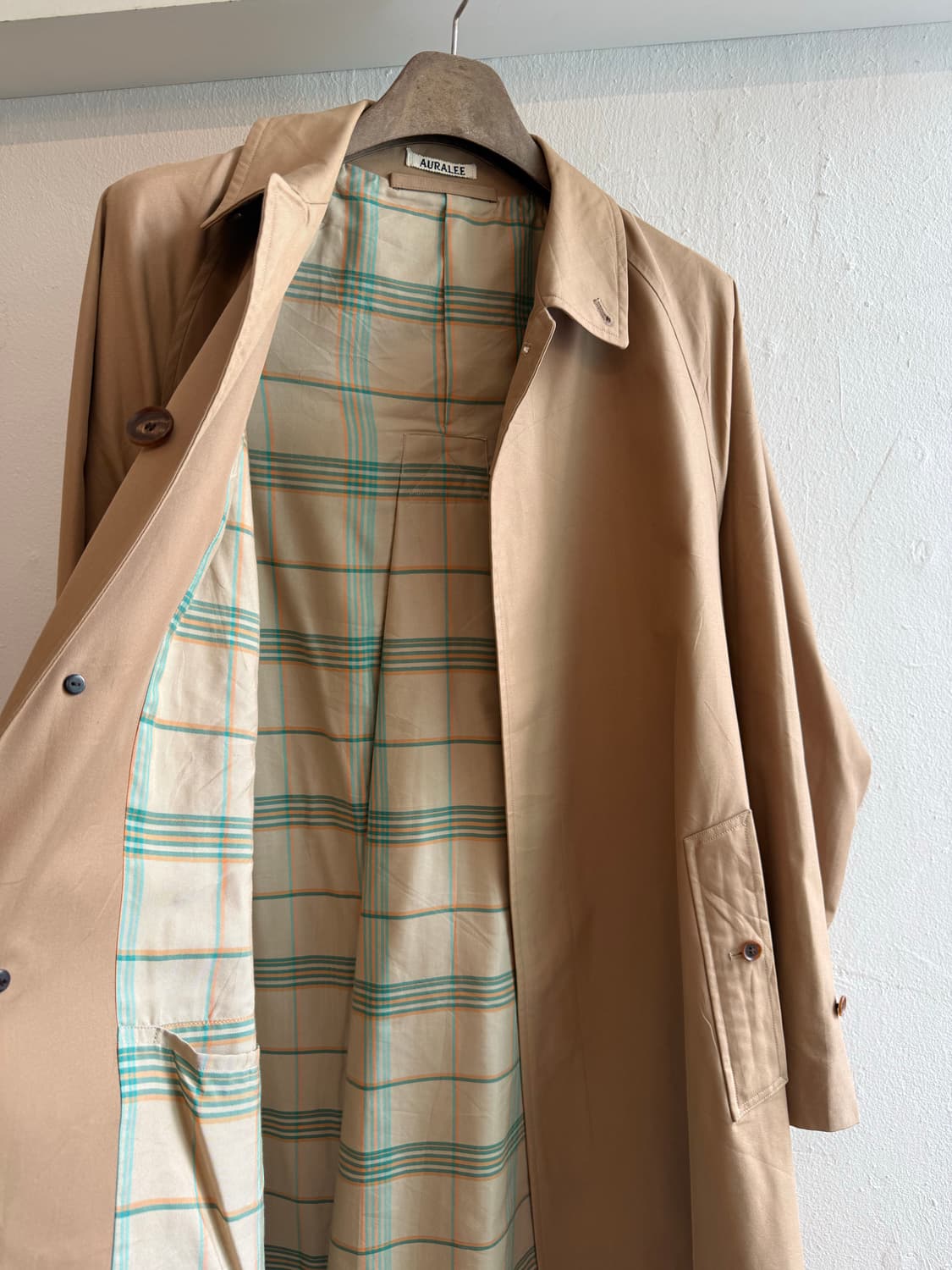 19ss 오라리 코튼 실크 개버딘코트 상품이미지4