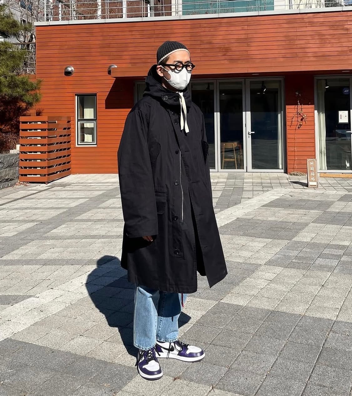 이얼즈어고 / 5pc 나일론 코튼 후디드 파카 / 1 상품이미지4