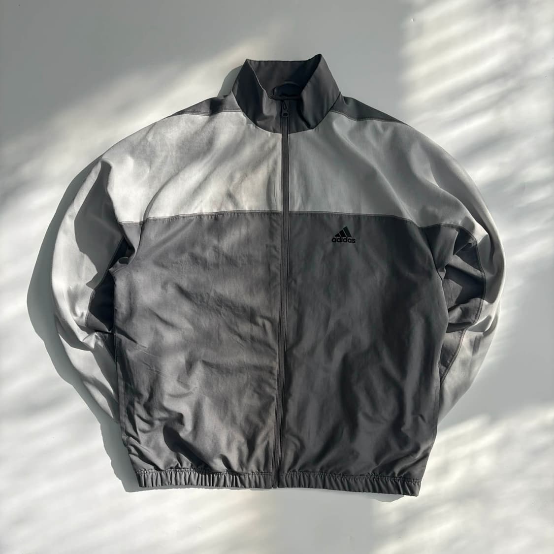 아디다스 신형 그레이 배색 레트로 윈드브레이커 자켓 바람막이 희귀져지(X 상품이미지2