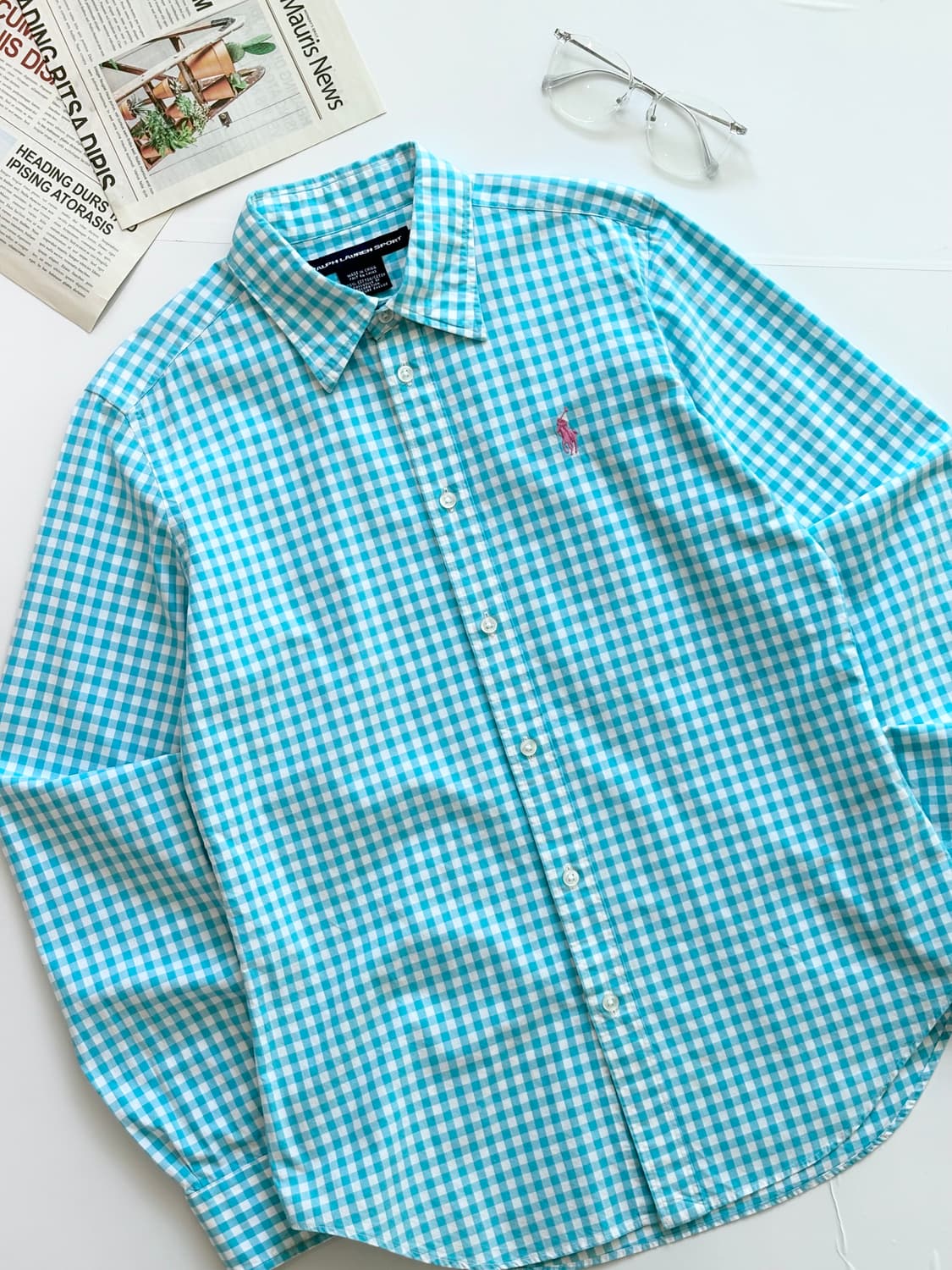 폴로랄프로렌 깅엄 체크 셔츠 상품이미지1