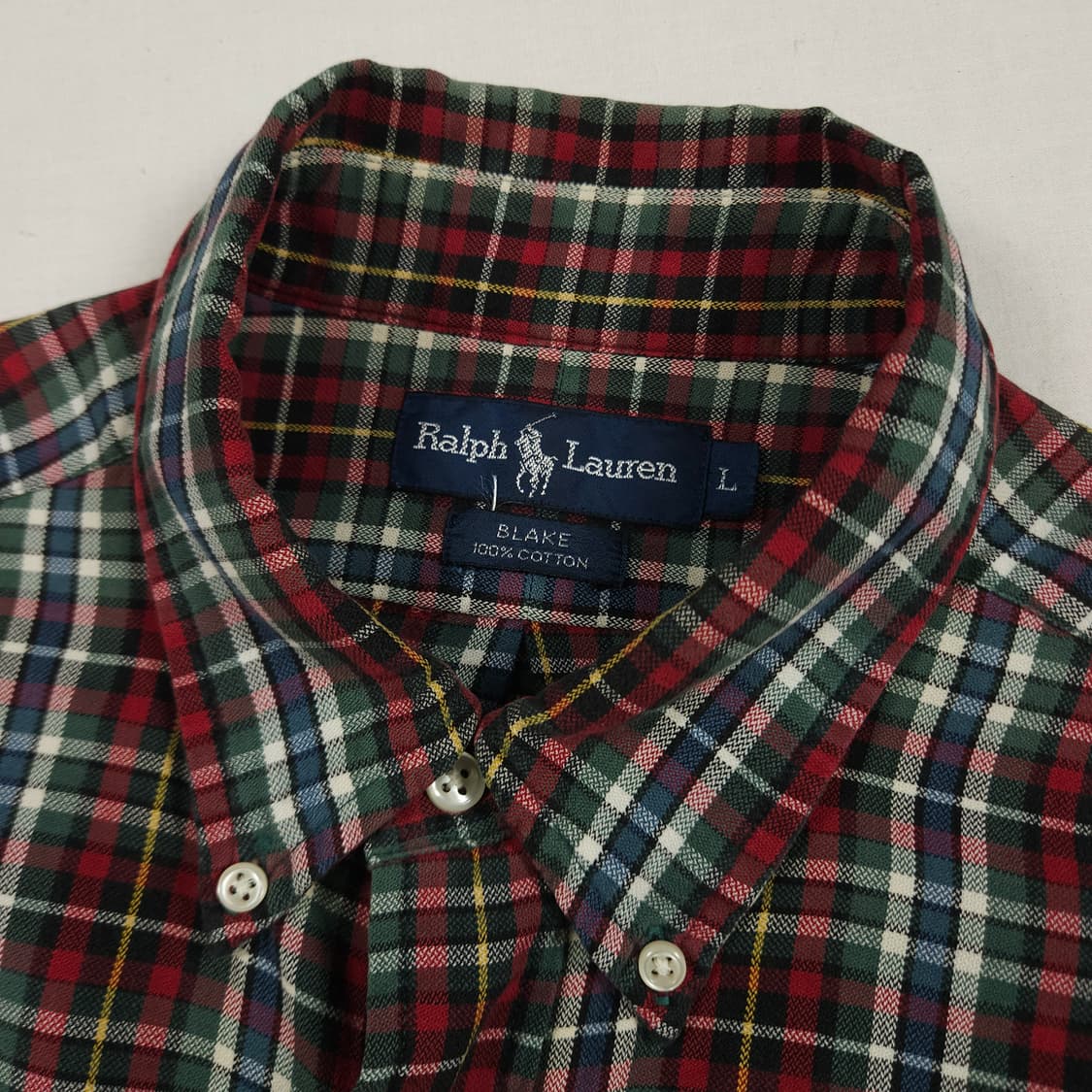 XL(105) 폴로랄프로렌 크리스마스 타탄체크셔츠 상품이미지4