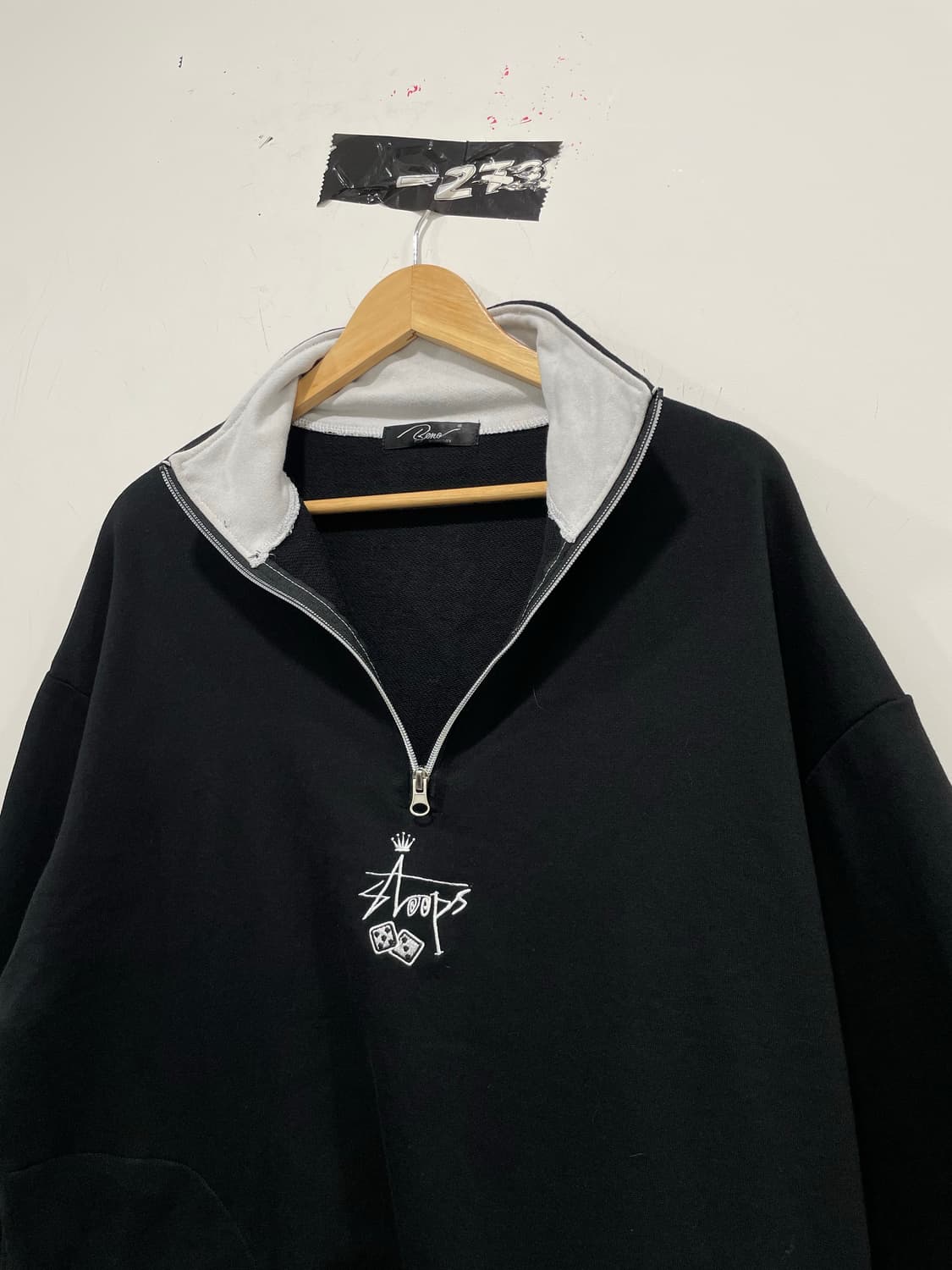 Jpn Beno 스투시 오마주 하이넥 반집업 스웻셔츠 상품이미지8