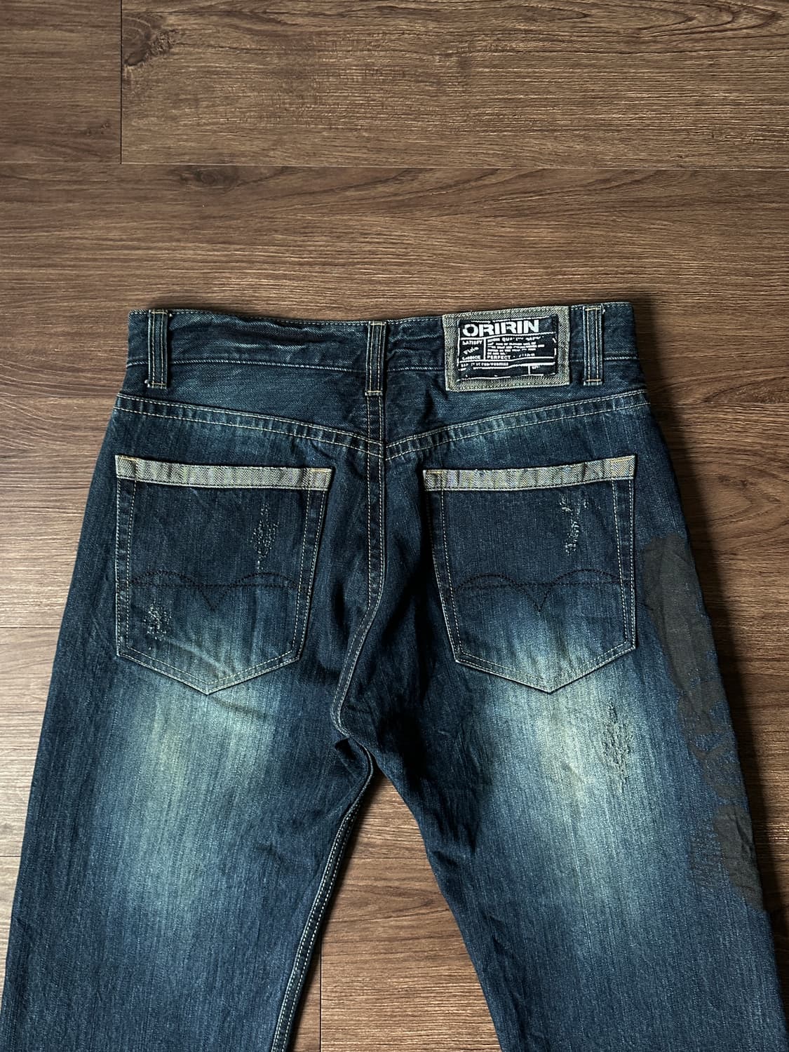 Oririn 섀도우 스터드 스트레이트 진 상품이미지9