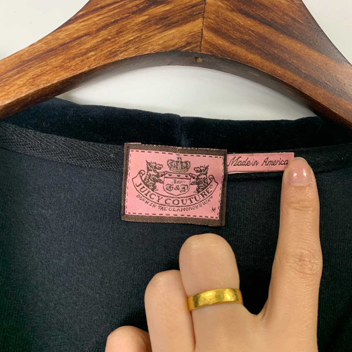 Vintage 빈티지 벨루어 블랙 후드집업 상품이미지7