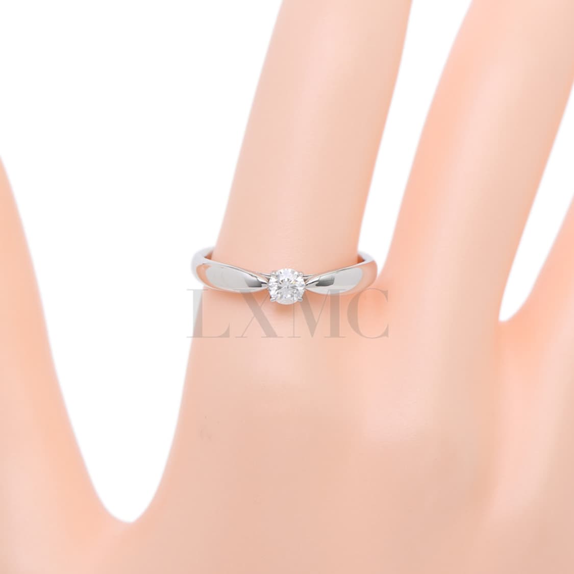 티파니 하모니 라운드 웨딩링 플래티늄 다이아반지 0.18CT 10호 상품이미지6