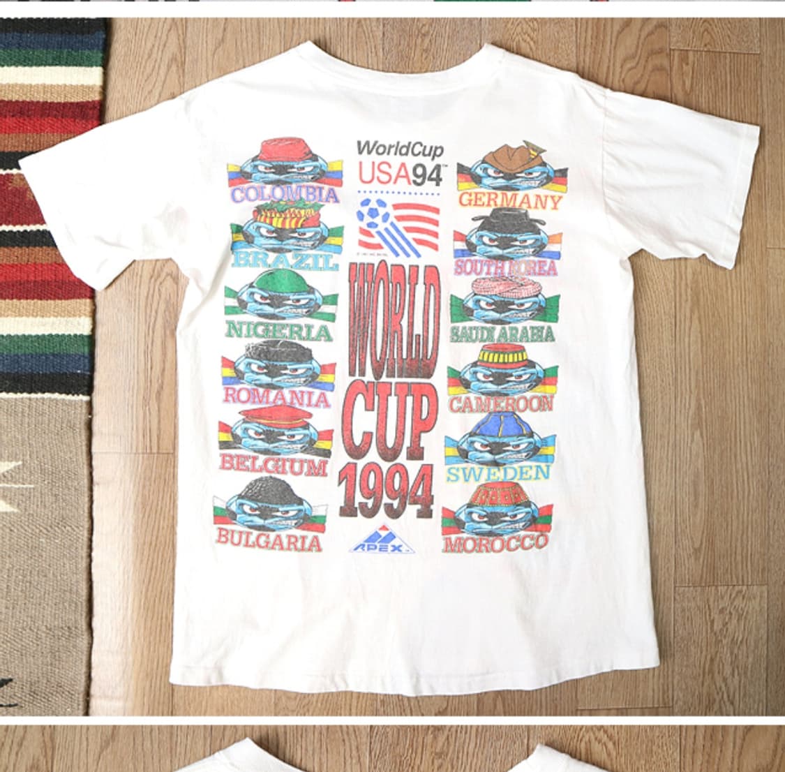 
미국메이드 90S 1994년 미국 월드컵 기념 티셔츠

M 세탁완료  상품이미지5