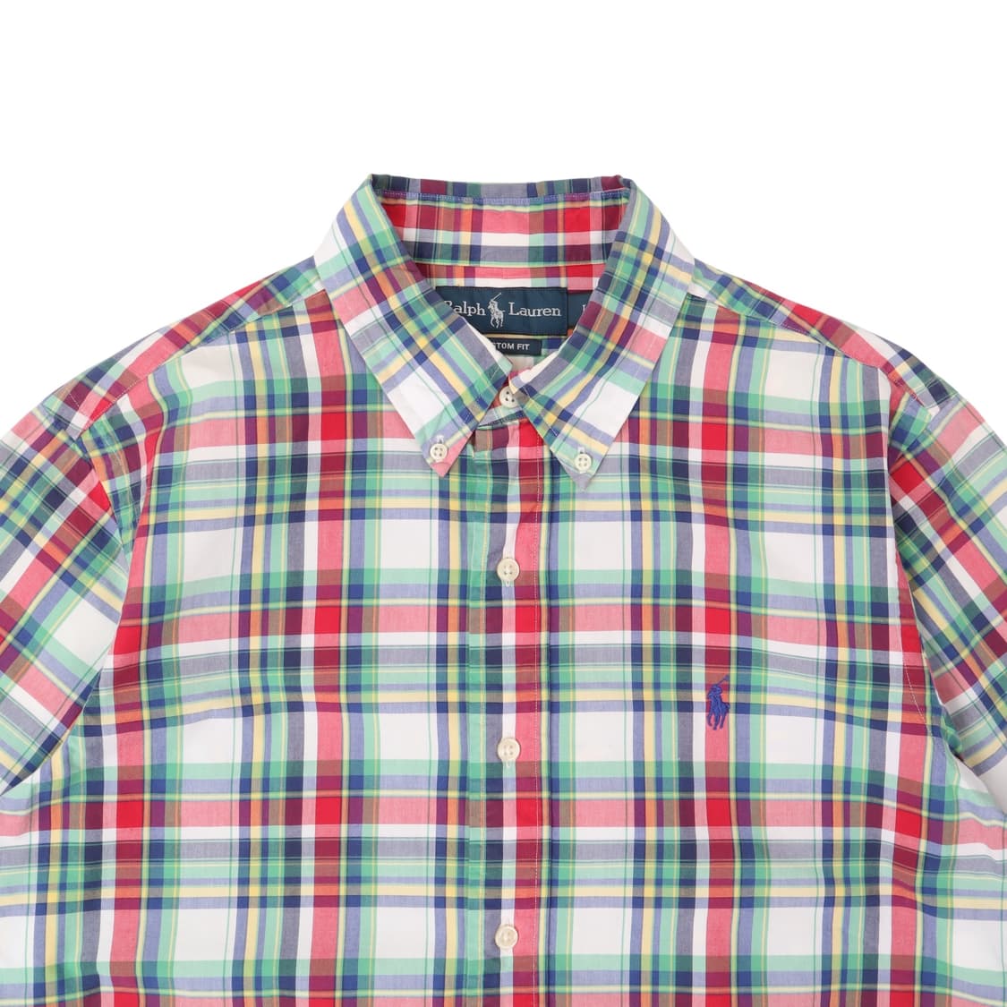 폴로 랄프로렌 체크 커스텀핏 하프 셔츠 상품이미지2