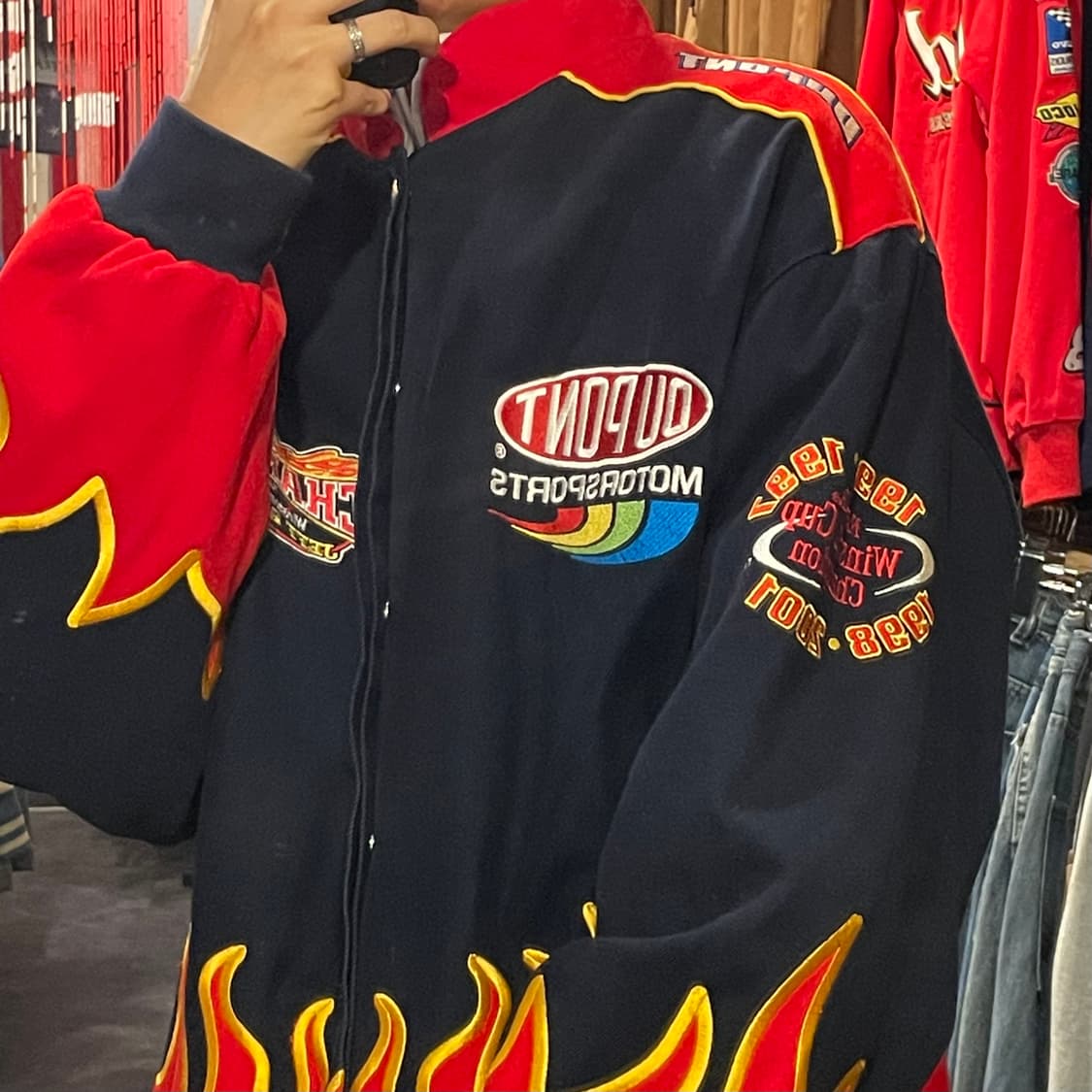 [IM] JH 제프해밀턴 X 나스카 챔피언스 플레임 코튼 레이싱 자켓 상품이미지5