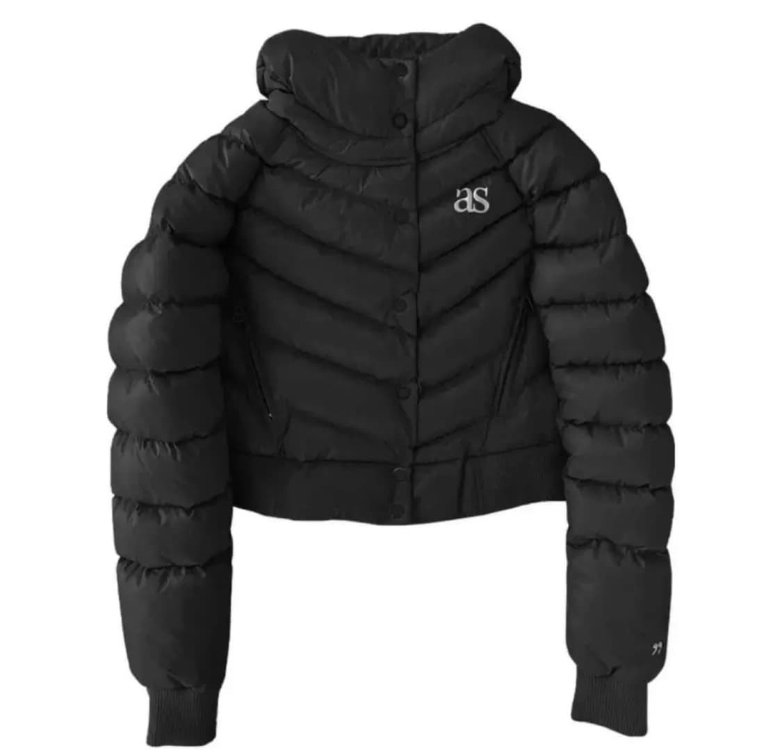 애즈온 숏 푸퍼 블랙 상품이미지1