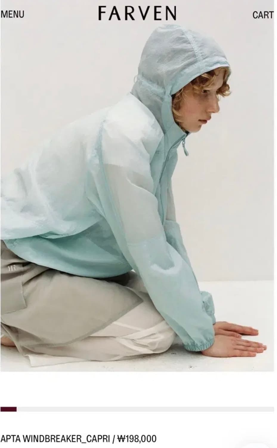 FARVEN 파르벵 APTA 윈드브레이커 WINDBREAKER CAPRI 상품이미지2
