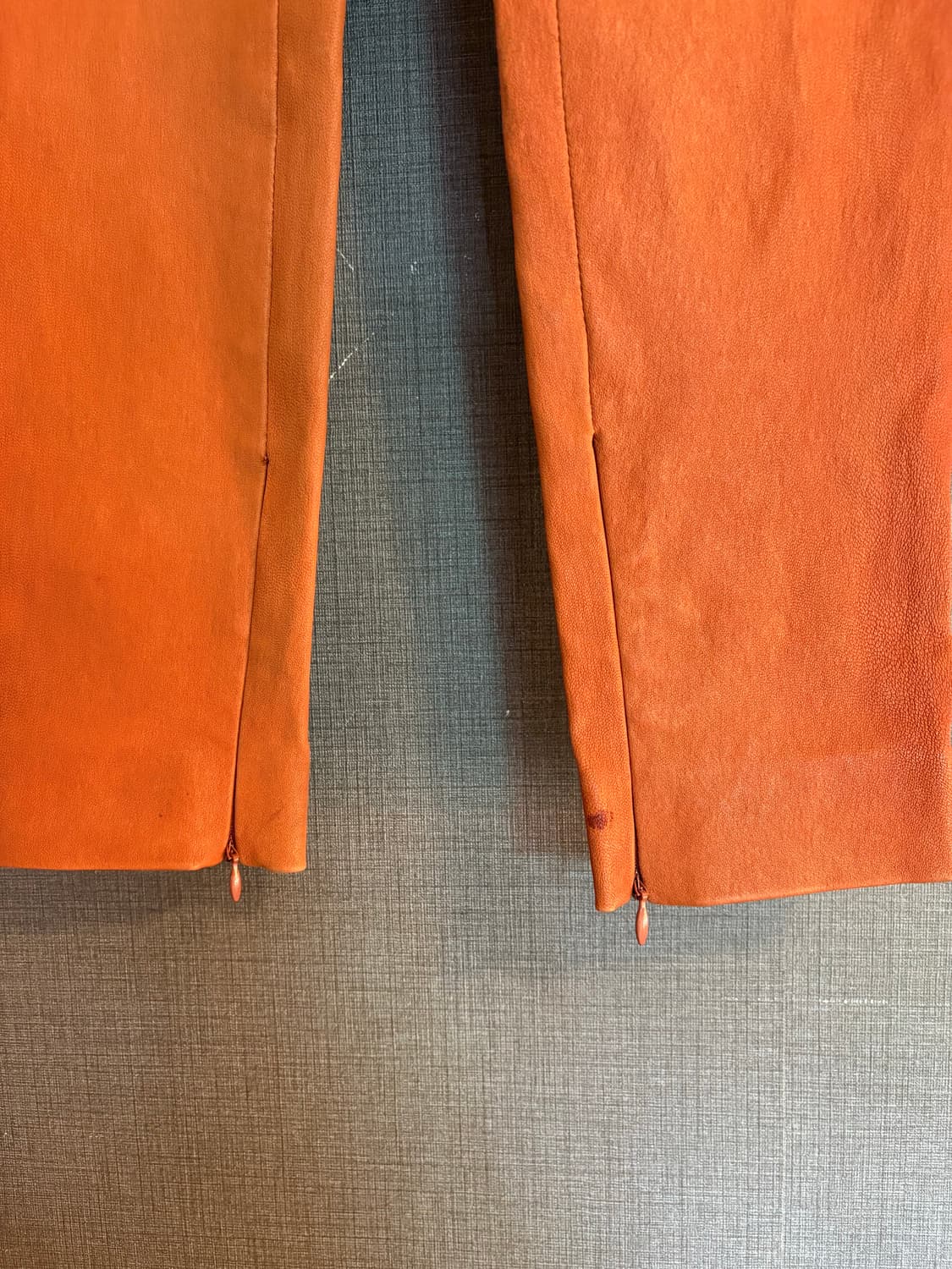 마르지엘라 레더 팬츠 오렌지 브라운 40 상품이미지6