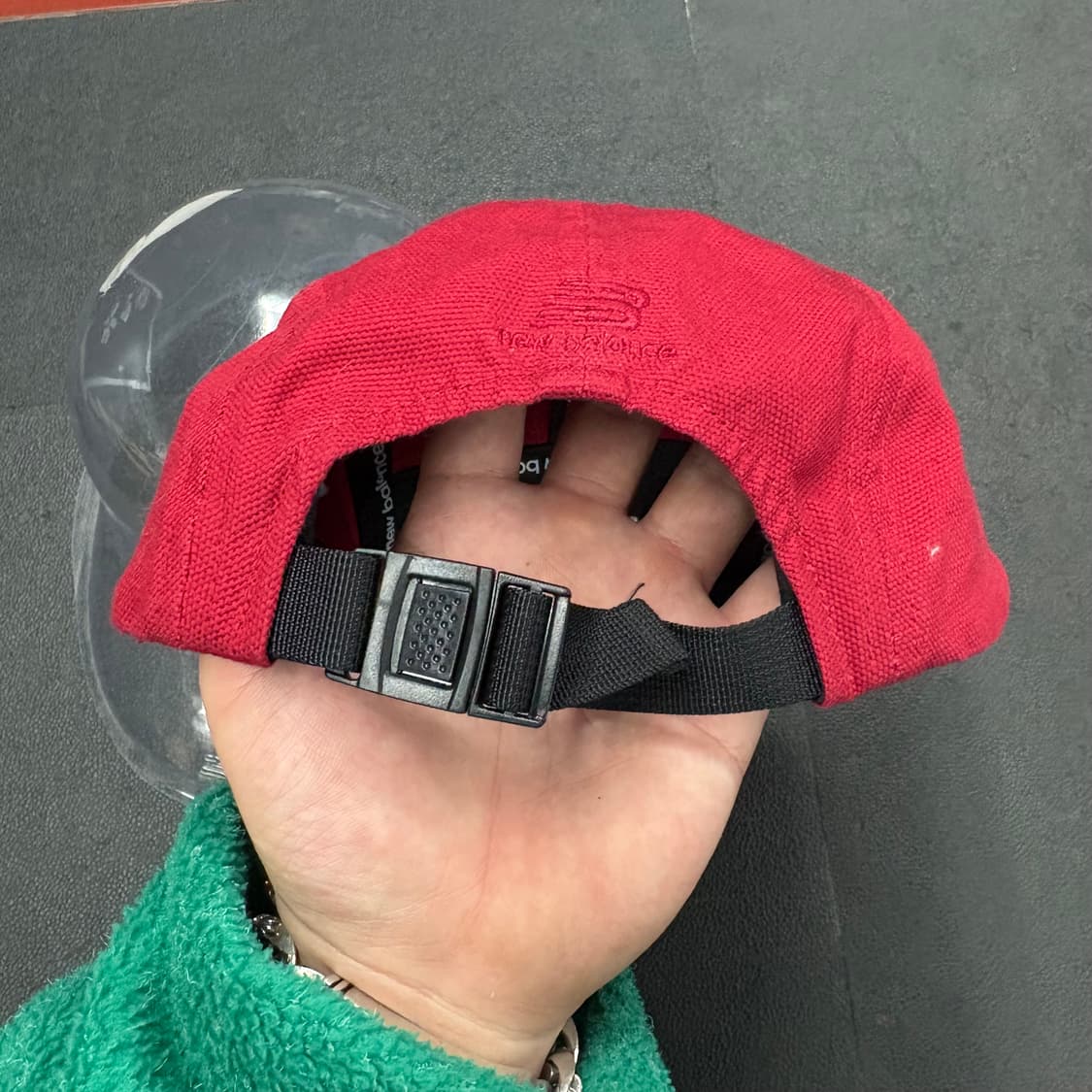 뉴발란스 트랙스터 레드 캠프캡 모자 상품이미지3