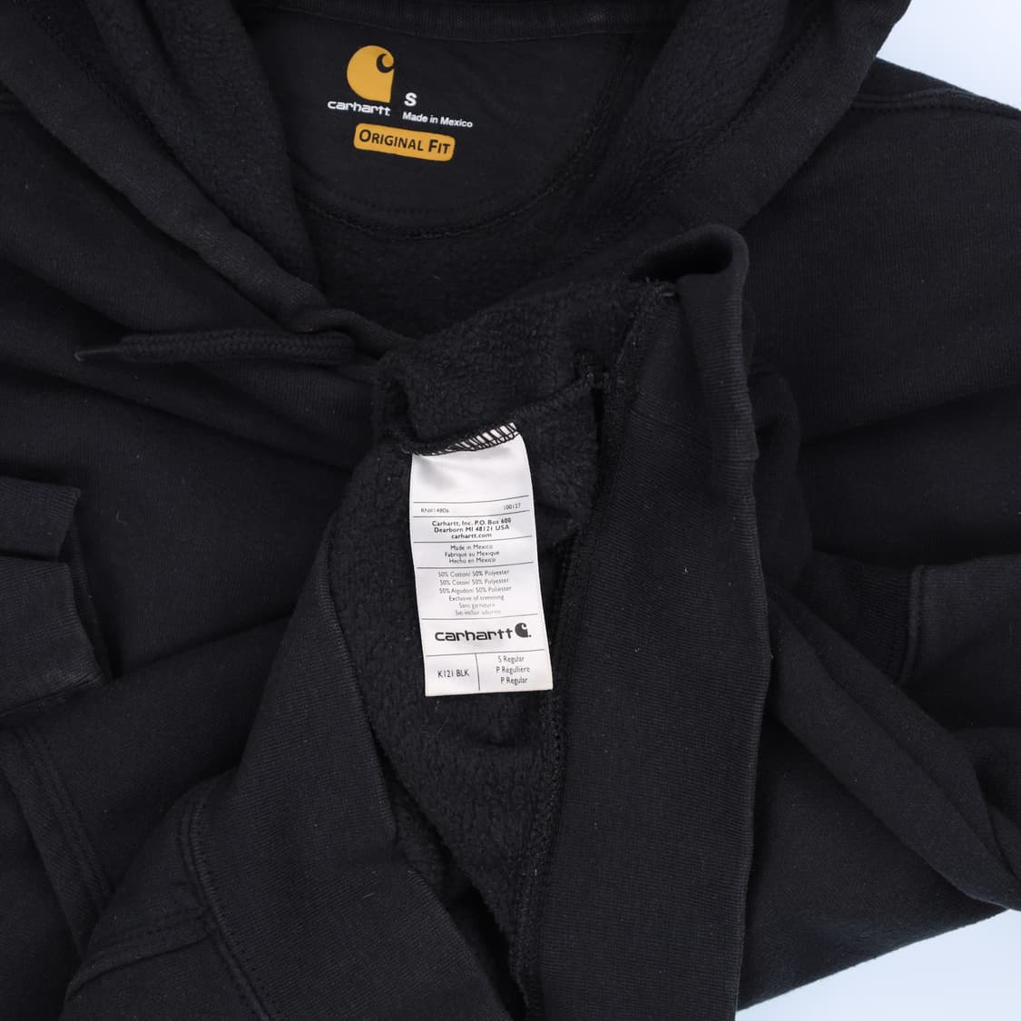 [S] 칼하트 오리지널 미드웨이트 풀오버 후드 티셔츠 N6966 상품이미지6