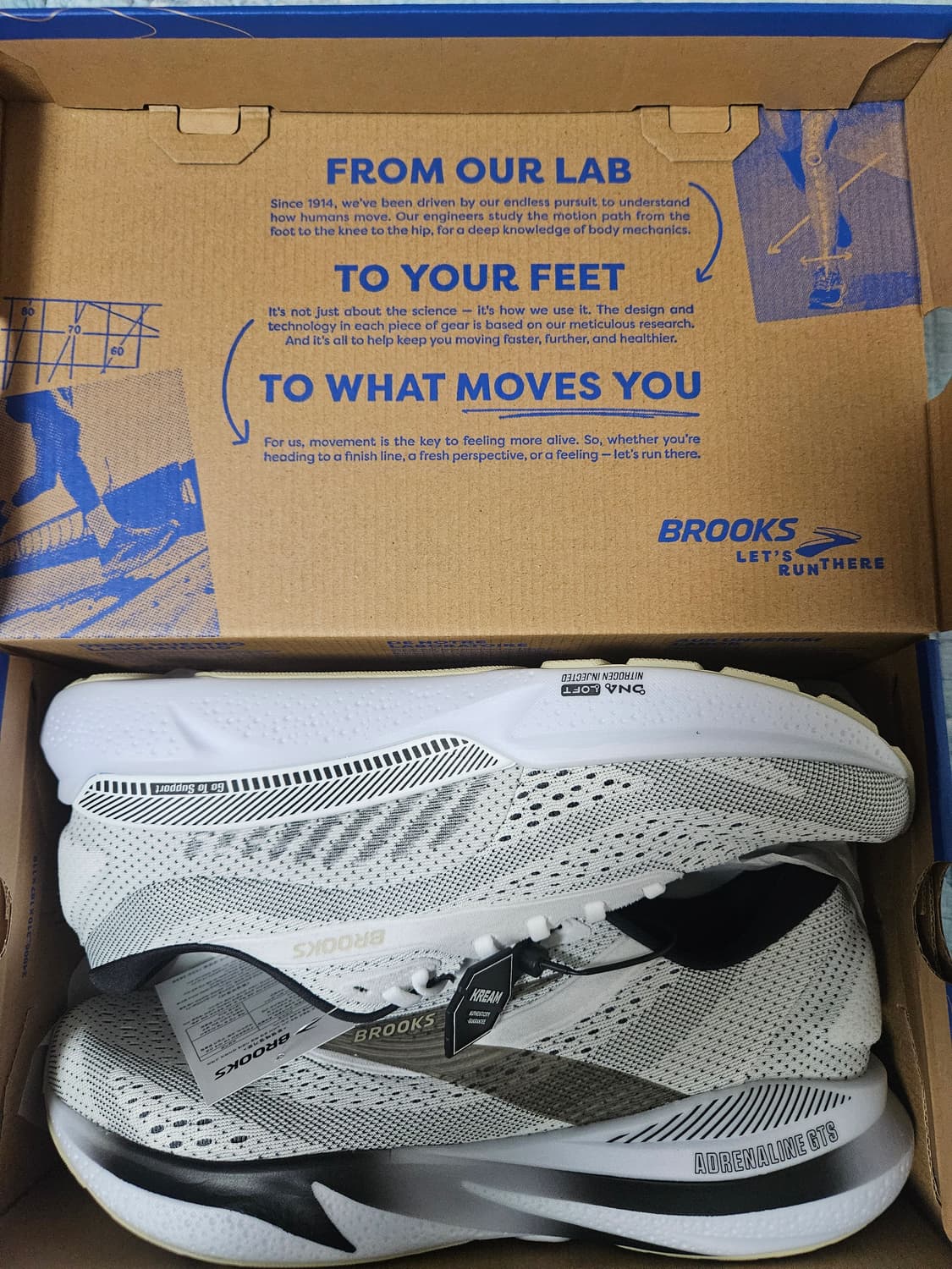 [285] 브룩스 아드레날린 GTS 24 화이트 블랙 2E 와이드 상품이미지1