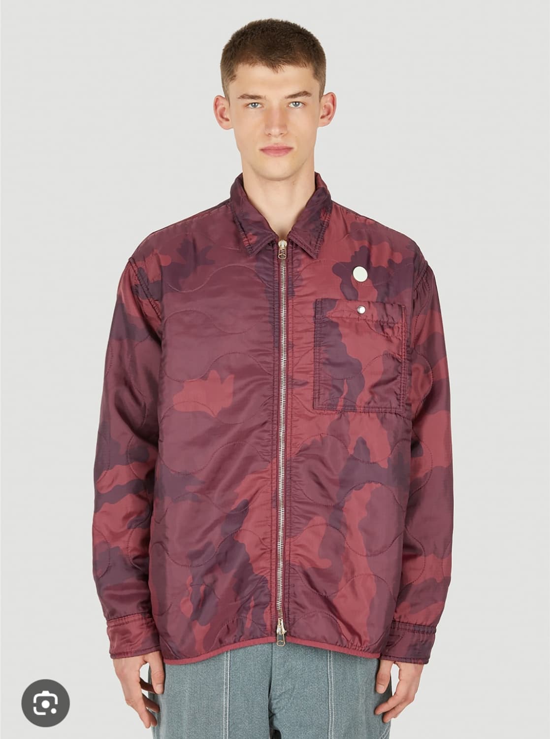 OAMC 오에이엠씨 남성 리워크 카모 우븐 셔츠 자켓 점퍼 L 새상품 상품이미지5