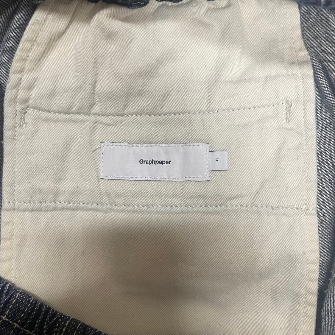 그라프페이퍼 반바지 데님 배기 쇼츠 (인디고/F사이즈) 상품이미지5