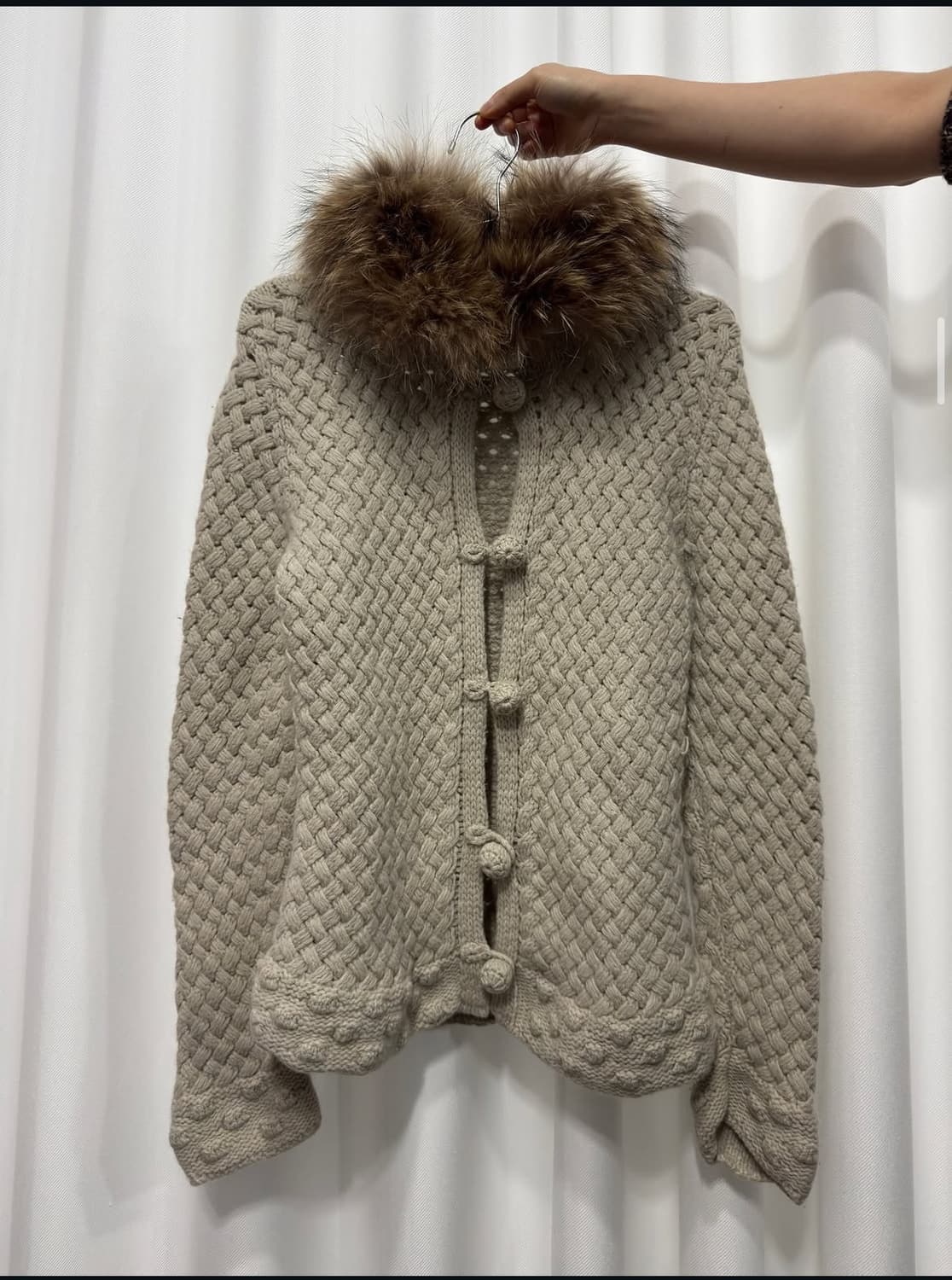 fur knit cardigan 상품이미지1
