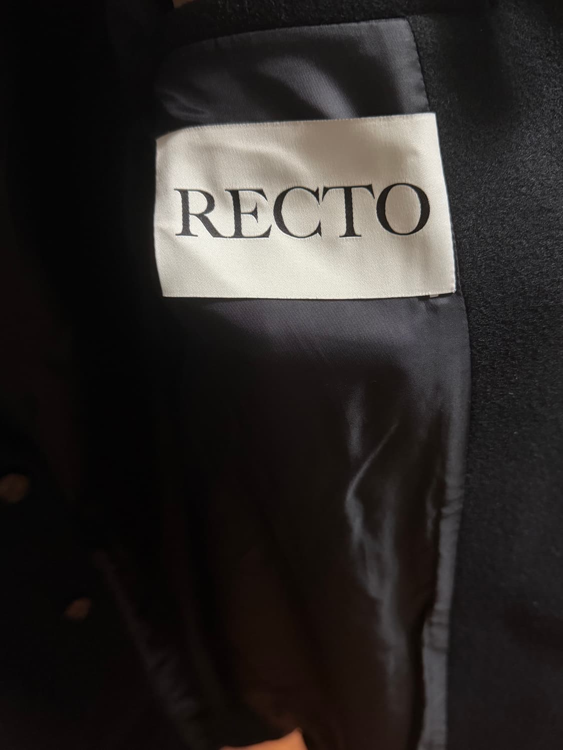 렉토 싱글 코트 블랙 L 상품이미지2