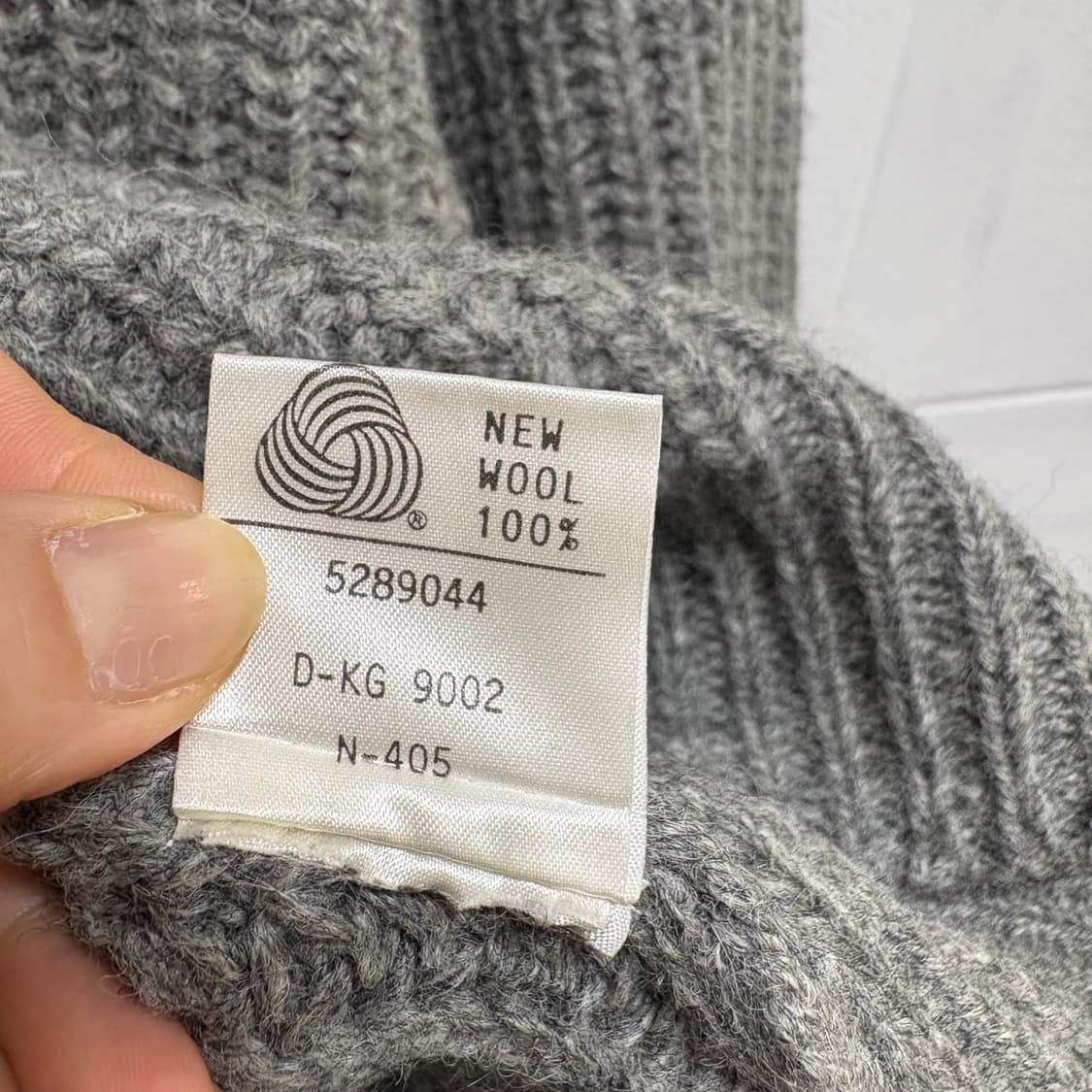 Cecilene wool 와플 그레이 니트 (JPN) 상품이미지3