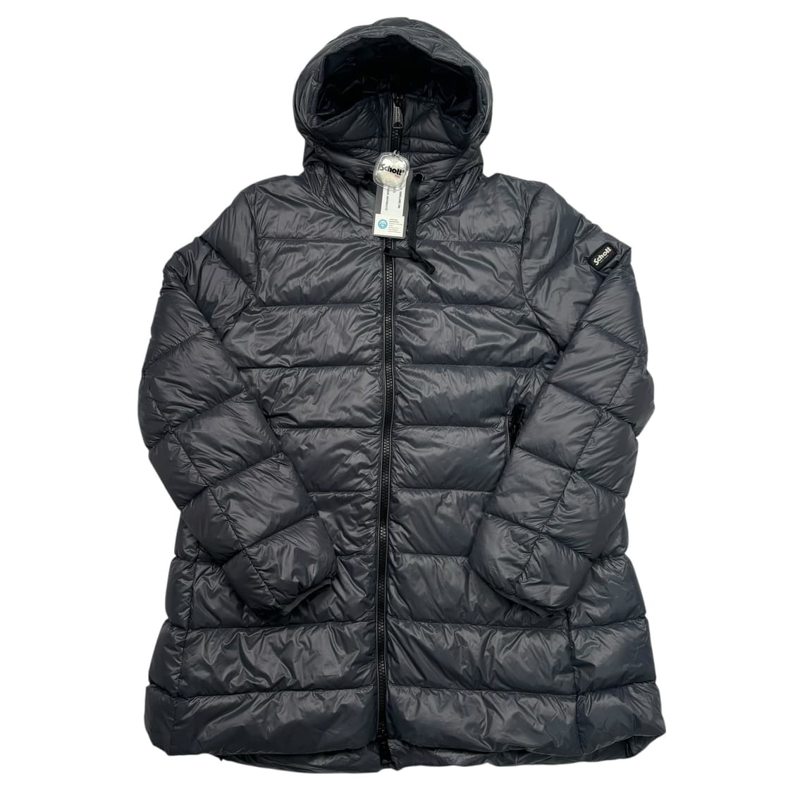 쇼트 그레이 유광 패딩 자켓 L 상품이미지1