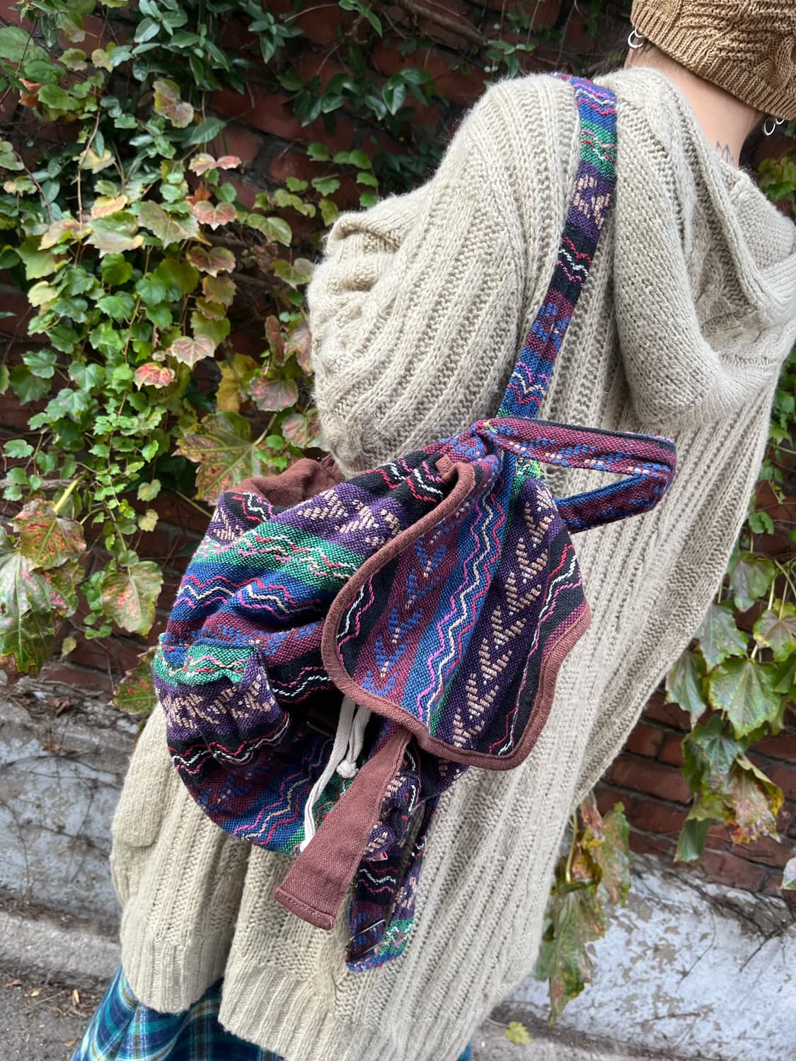 히피 자수 포인트 백팩 상품이미지7