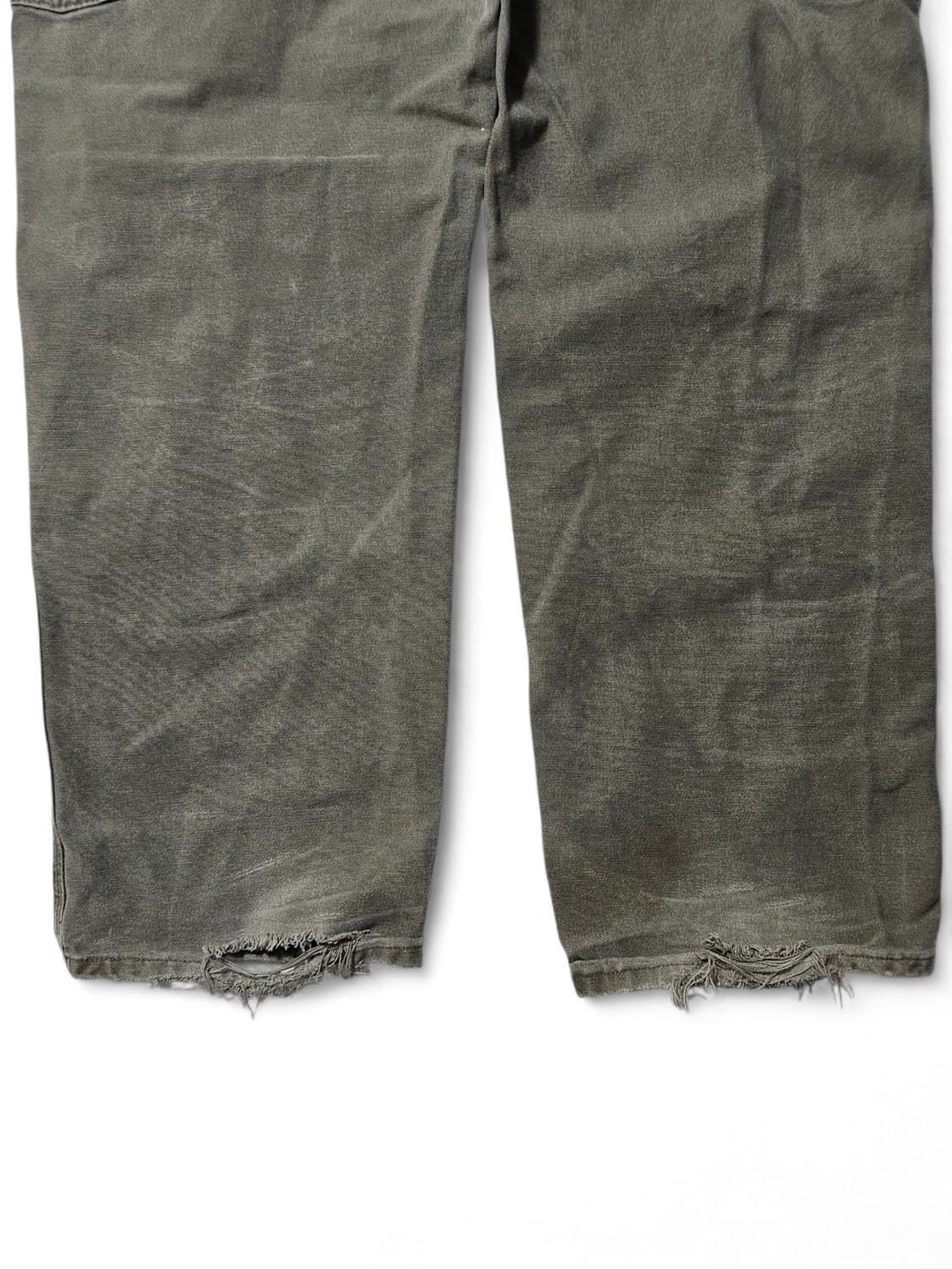 칼하트 디스트레스드 더블니 팬츠 38 하드페이딩 모스그린 상품이미지5