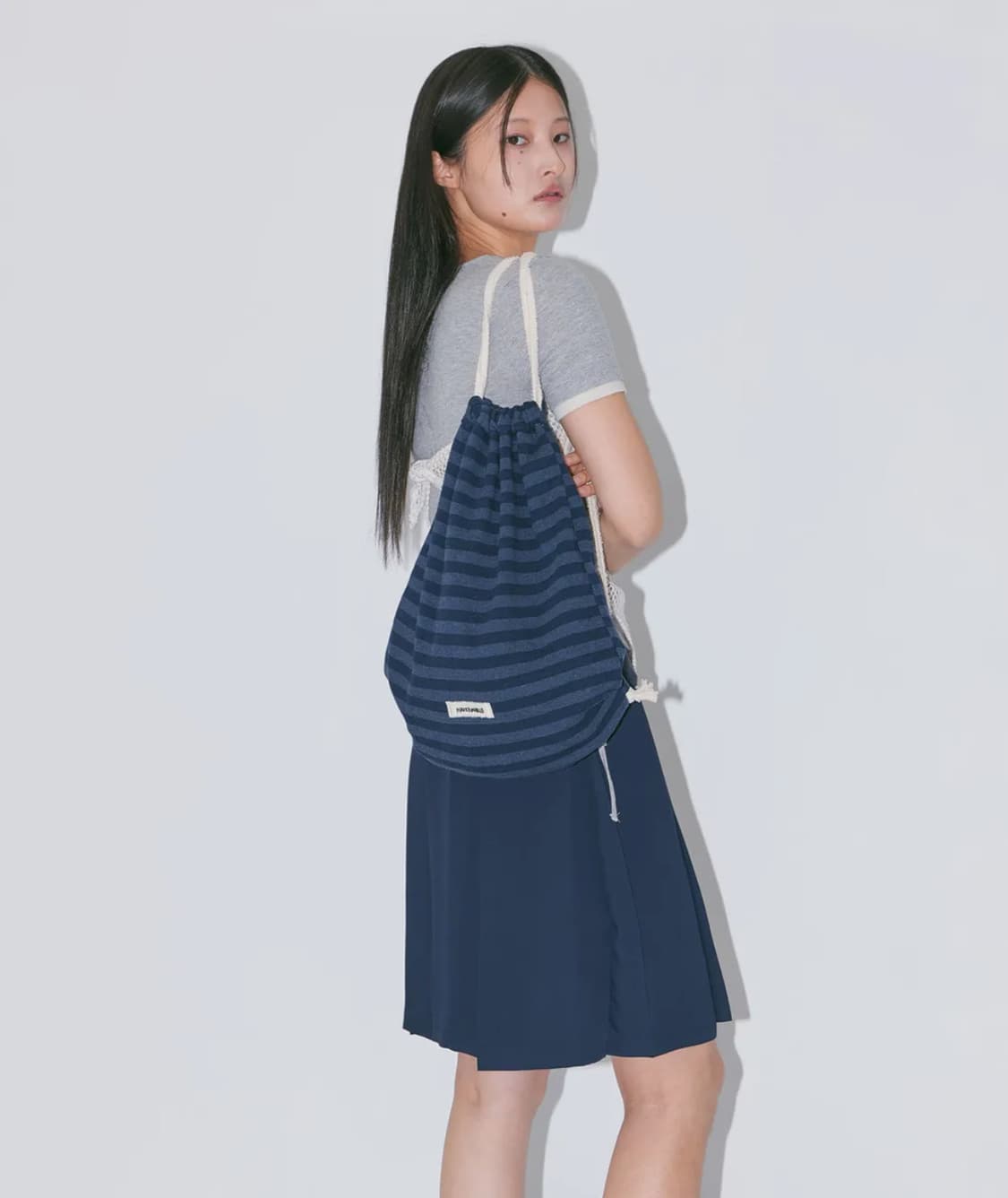 헤브어웨일 스트라이프 짐색 네이비 상품이미지1