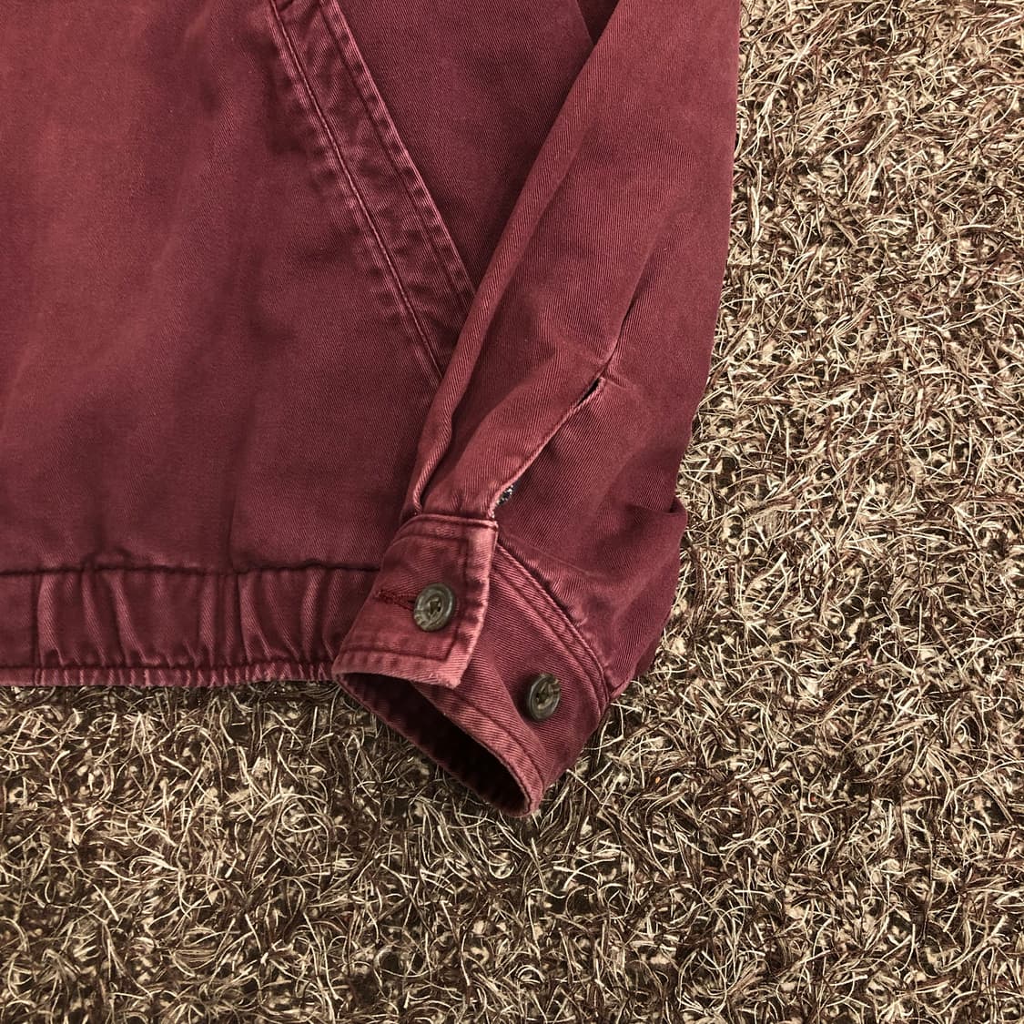 폴로 랄프로렌 버건디 해링턴 스윙톱 체크 라이닝 블루종 자켓 상품이미지4