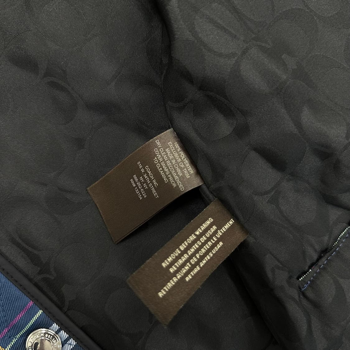 코치 체크 퀼팅 자켓 상품이미지8