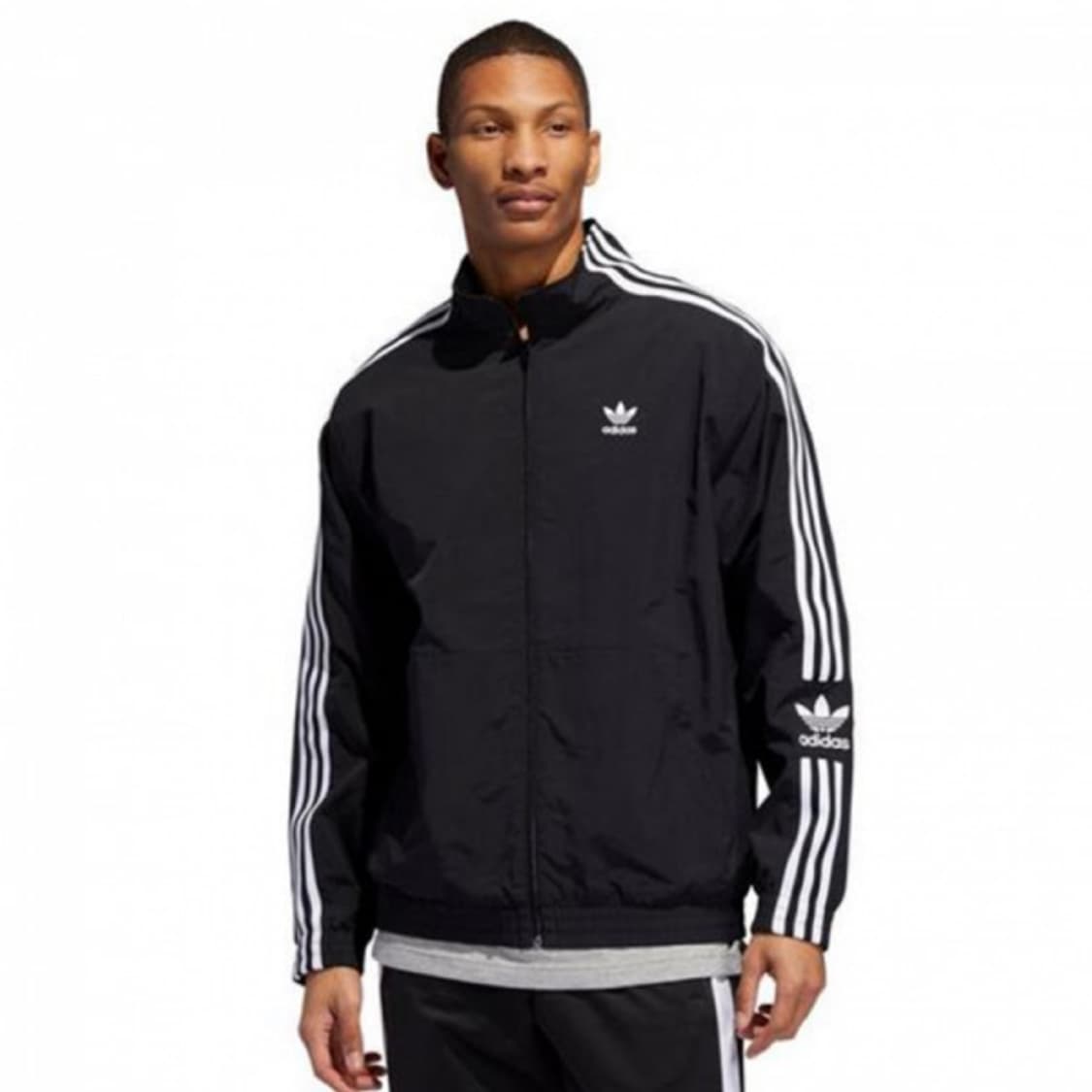 아디다스 빈티지 락업 트랙탑 바람막이 자켓 블랙 3XL 상품이미지5