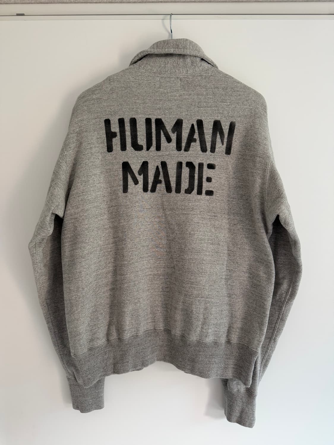 [XL] 휴먼메이드 하프집 스웻 셔츠 그레이 상품이미지2